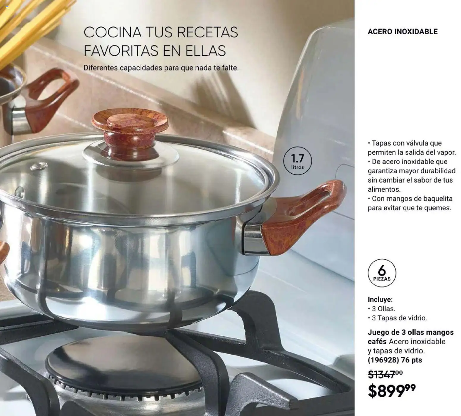Nuevas ofertas de AVON válidas en toda la República Mexicana desde el 21/08/2026. ¡Encuentra las mejores ofertas en AVON Casa & Estilo 13 2026! | Página: 77 | Productos: Juego, Cocina, Válvula, Té