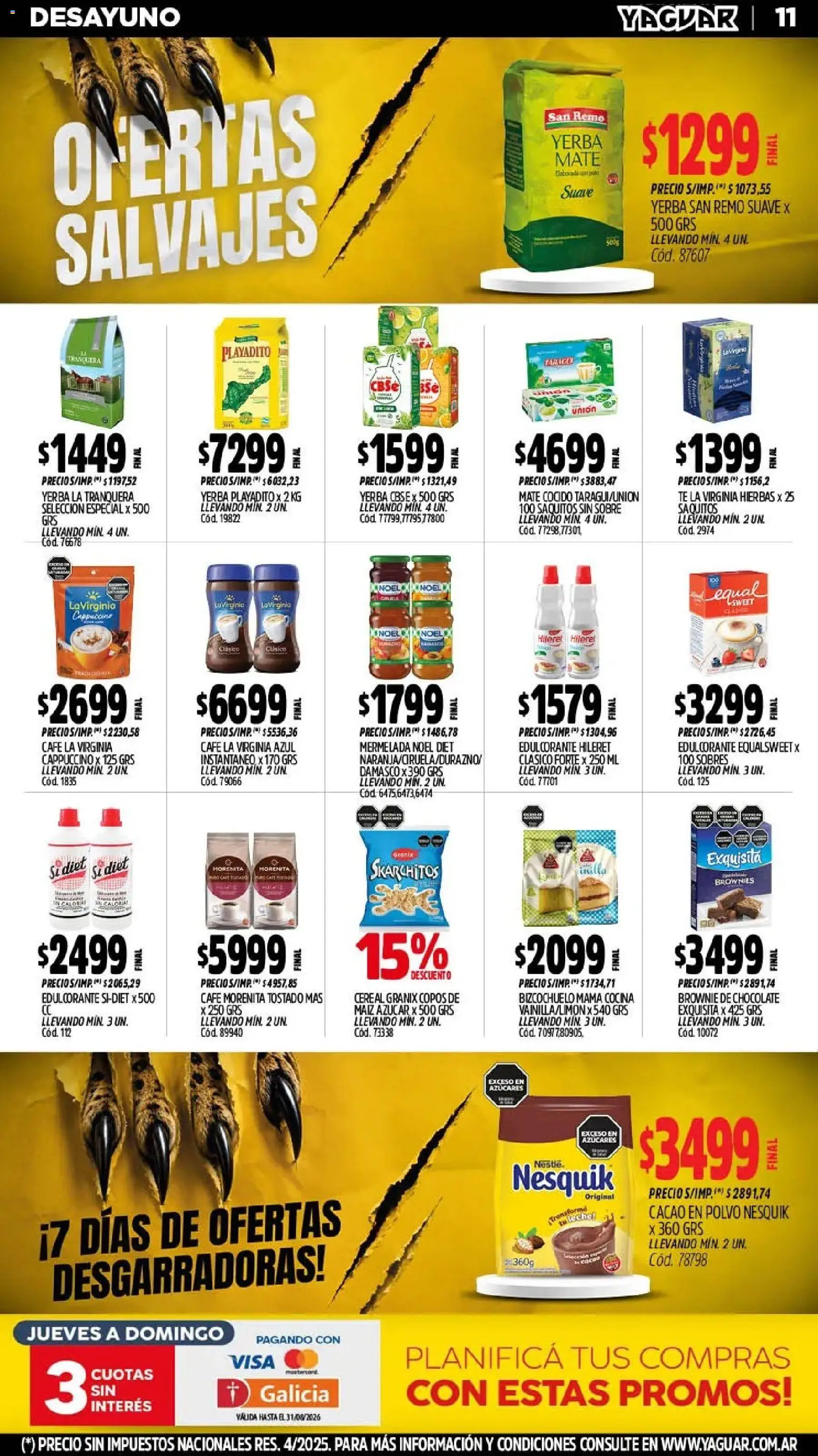 Yaguar catálogo │ válido desde el 03/08/2026 | Página: 12