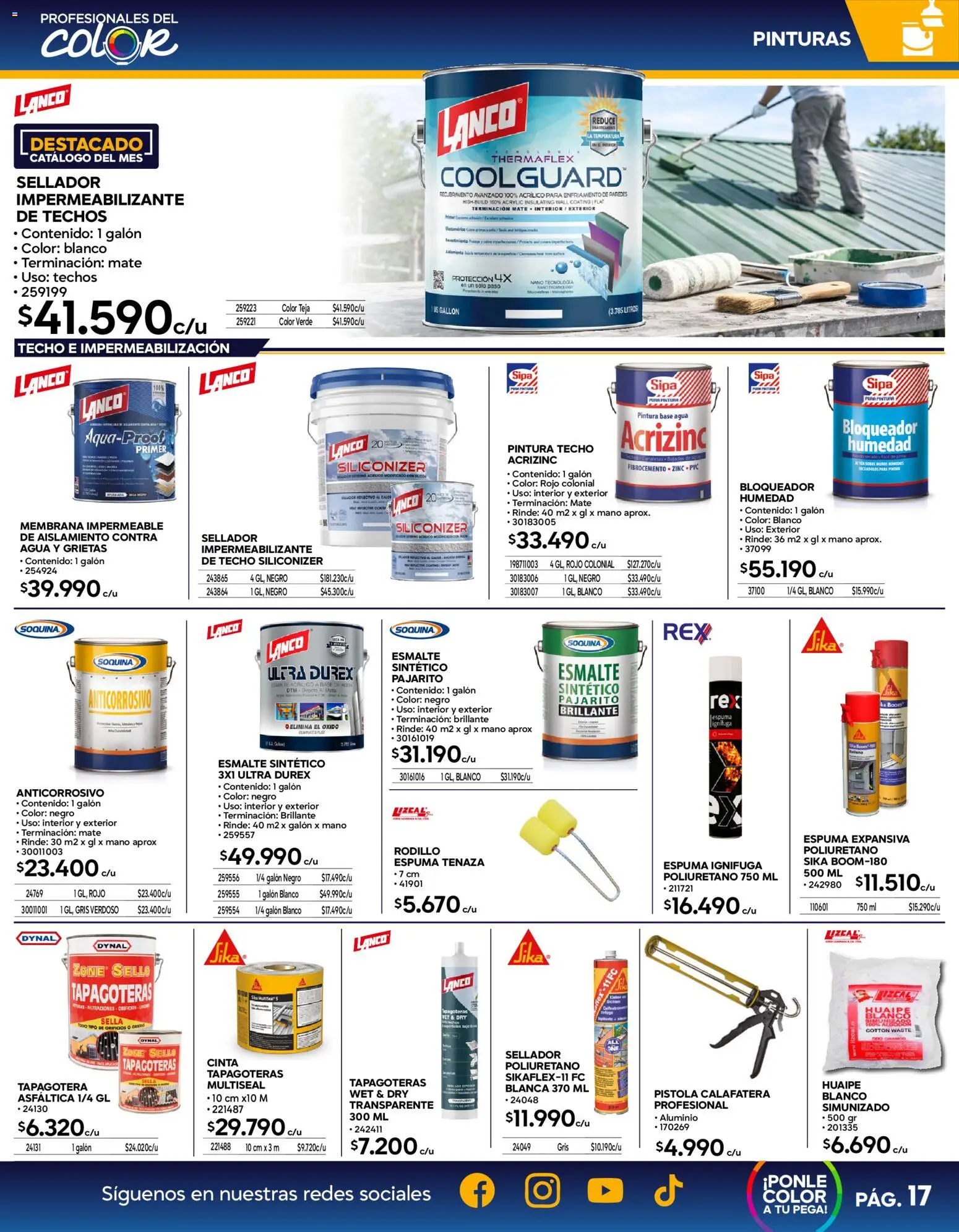 Construmart Ofertas │ válido desde el 01.05.2026 | Página: 17 | Productos: Espuma, Bloqueador, Cinta, Rodillo