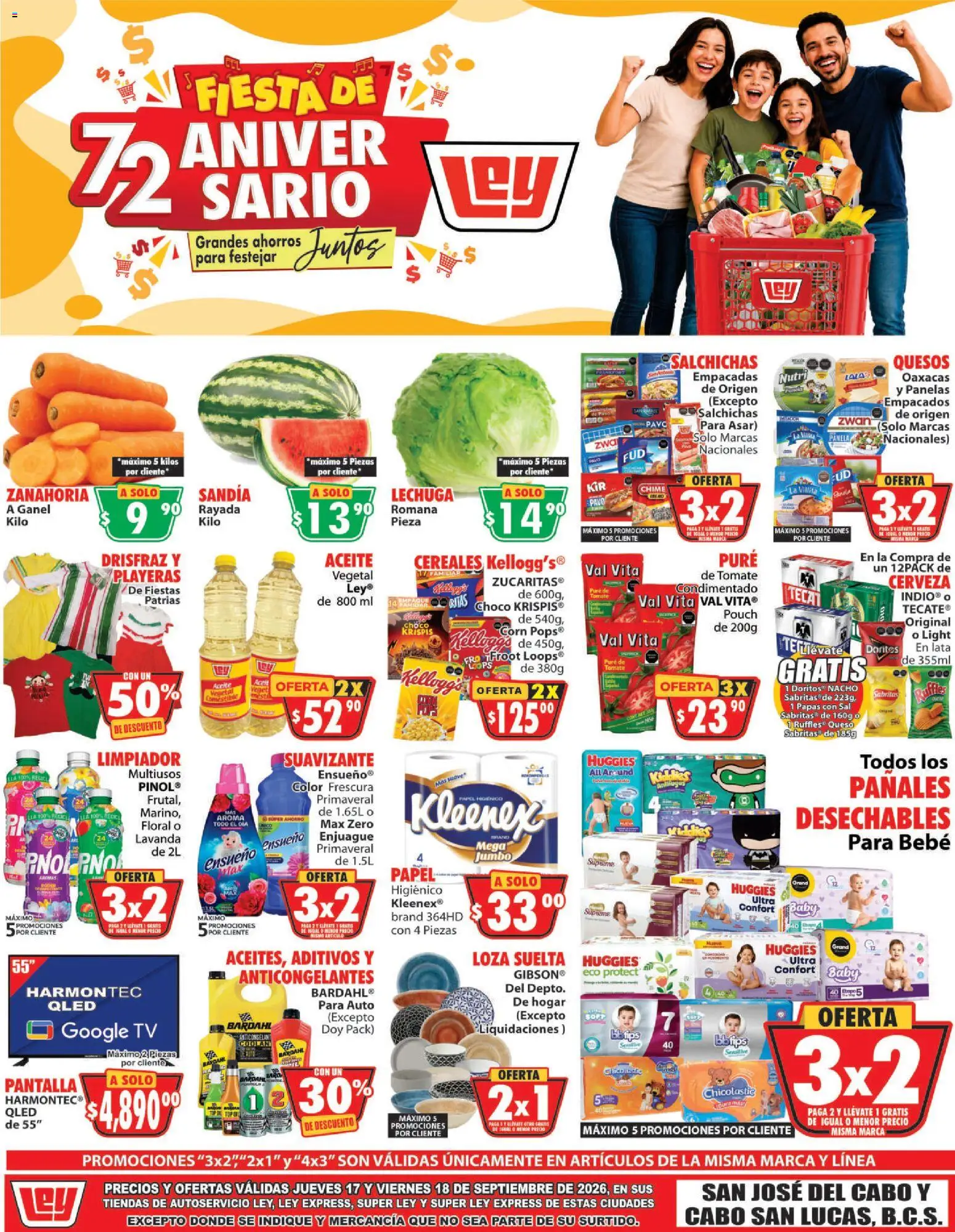 Nuevas ofertas de Casa Ley válidas en toda la República Mexicana desde el 17/09/2026. ¡Encuentra las mejores ofertas en Casa Ley folleto Autoservicio San José del Cabo y Cabo san Lucas, B.C.S.! | Página: 2