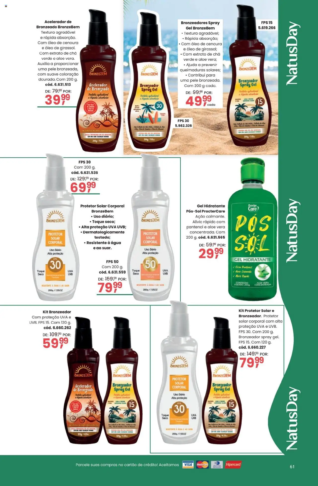Quatro Estações Folheto - válido de 01.12.2025 | Página: 61 | Produtos: Bronzeador, Protetor solar, Chá, Chá verde
