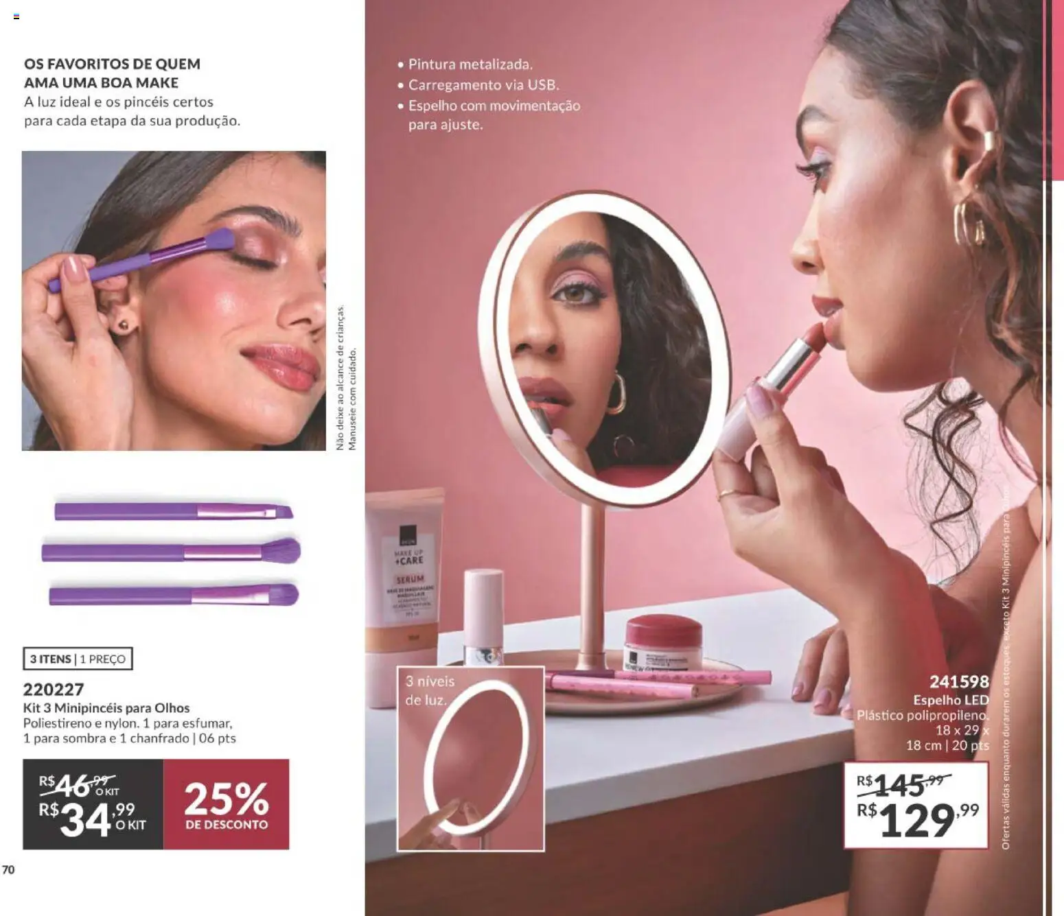 Avon Folheto - válido de 21/09/2026 | Página: 70 | Produtos: Espelho, Sérum, USB