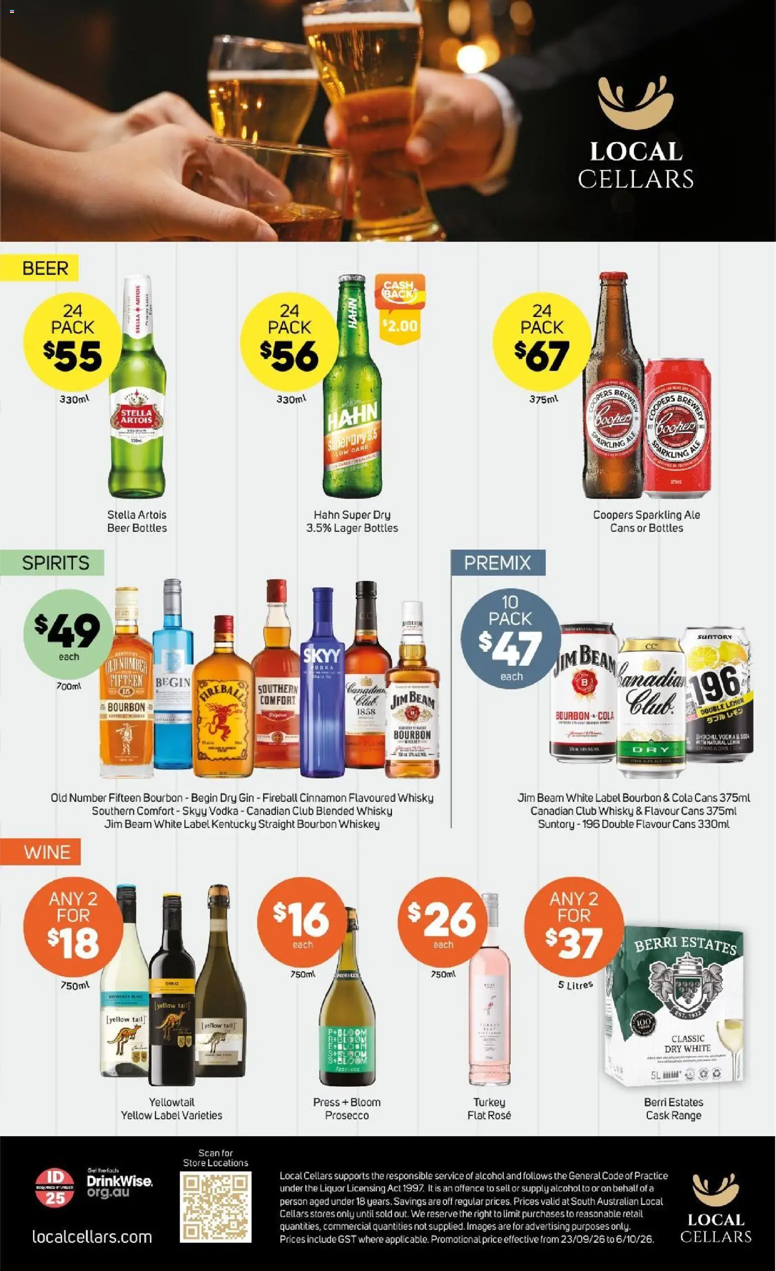 Foodland catalogue - valid from 23/09/2026 | Page: 39 | Products: Alcohol, Wine, Vodka, Whiskey