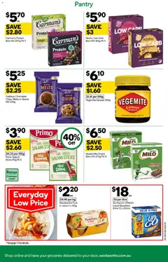 Preview of Woolworths catalogue  - valid from 29.04.2026 | Page: 29 | Products: Milk, Salami, Juice, Chips