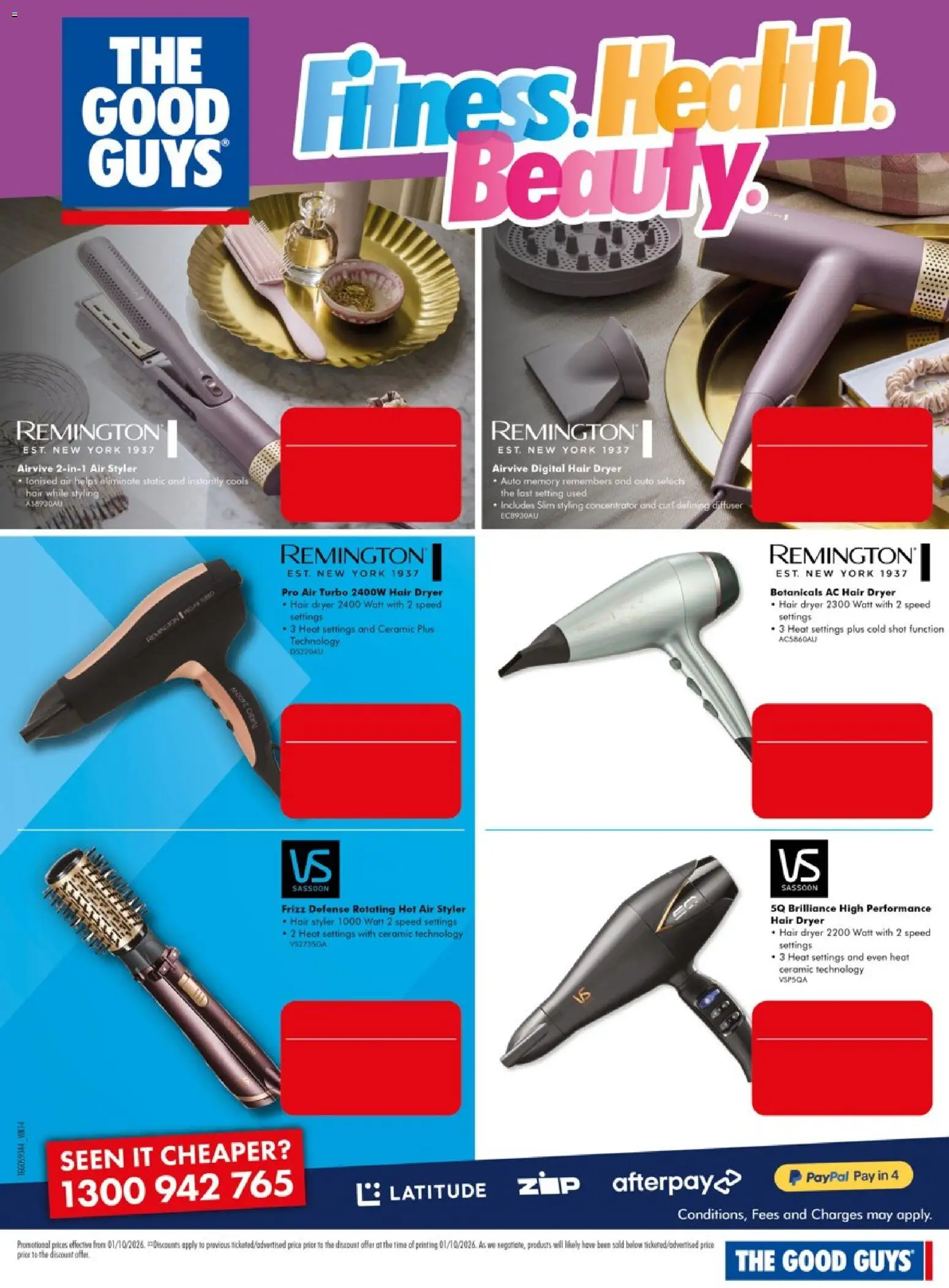 The Good Guys catalogue - valid from 01/10/2026 | Page: 6 | Products: Digital, Hair styler, Dryer, Hair dryer