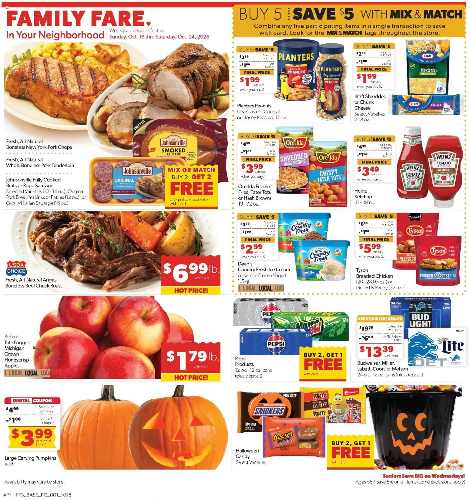 Family Fare Weekly Ad - MI - valid from 10/18/2026 | Page: 1