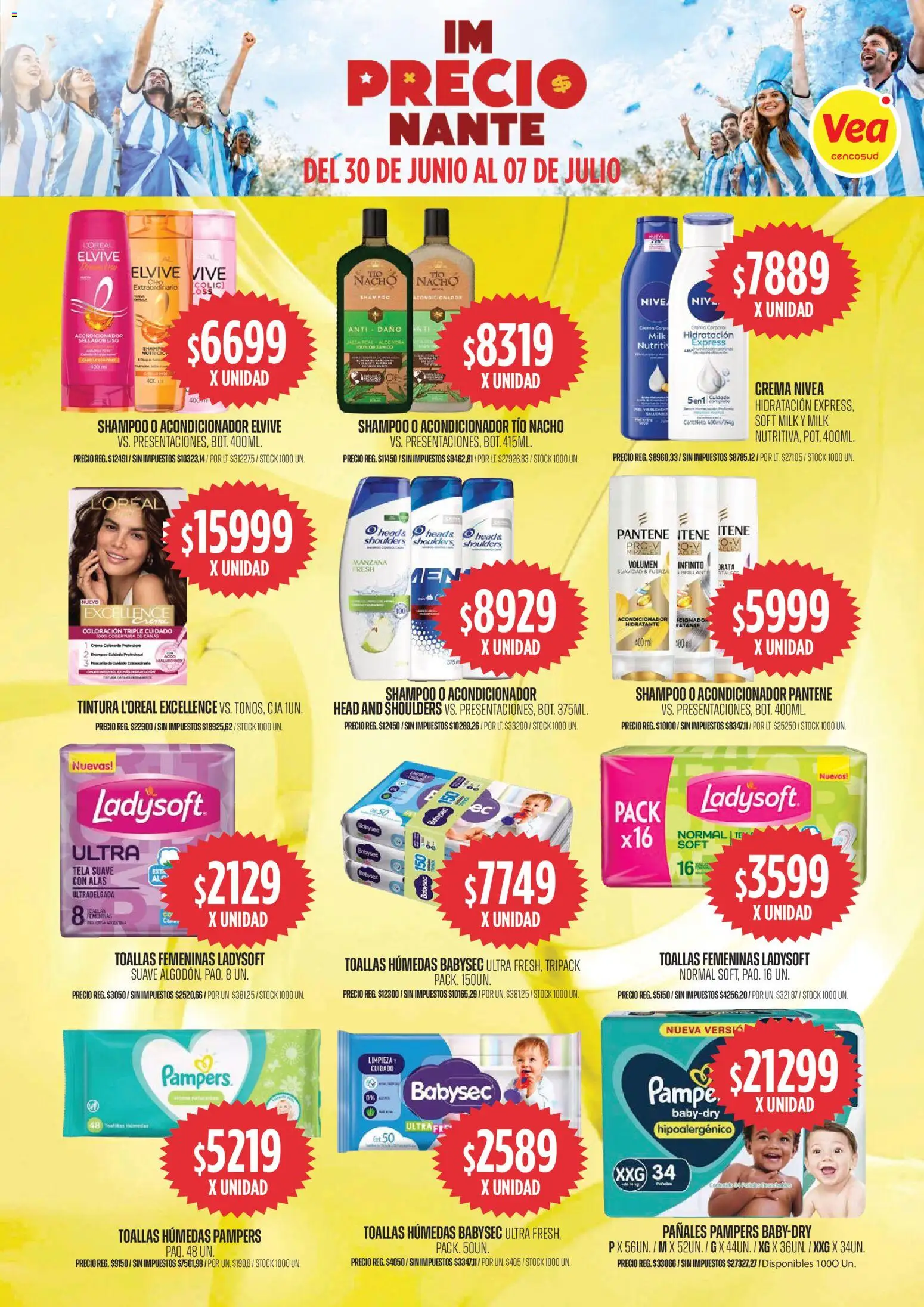 Vea -  Cuyo y Patagonia │ válido desde el 30/06/2026 | Página: 13 | Productos: Shampoo, Tintura, Manzana, Pañales