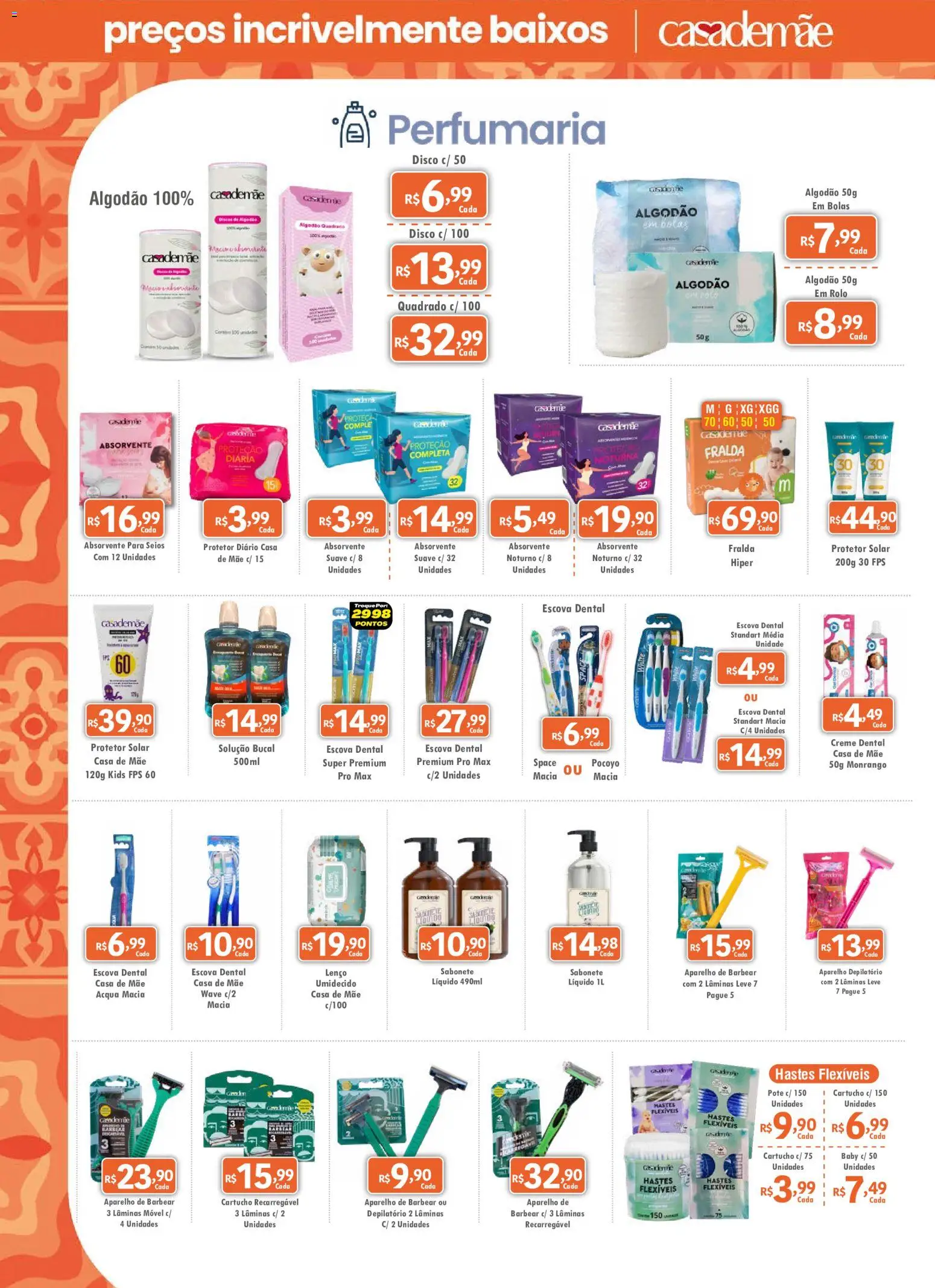 Royal Supermercados Folheto - válido de 08/09/2026 | Página: 6 | Produtos: Lenço, Creme, Creme dental, Absorvente