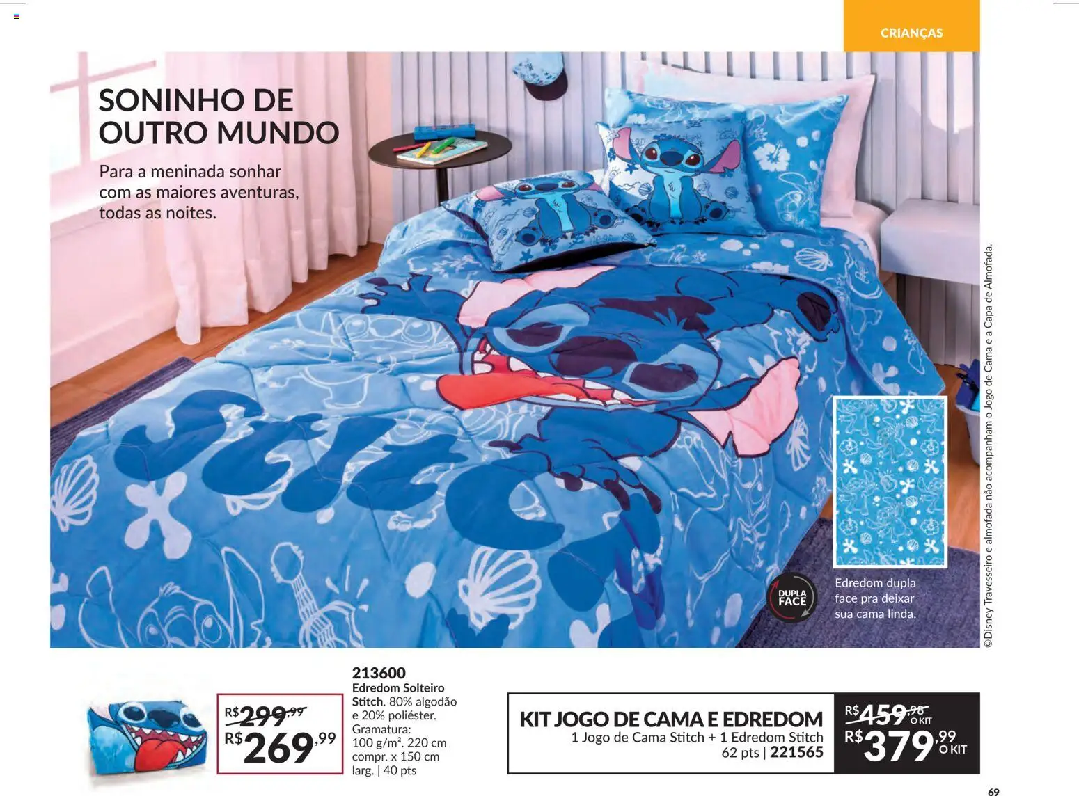 Avon Folheto - válido de 18.02.2026 | Página: 69 | Produtos: Jogo de cama, Travesseiro, Almofada, Algodão