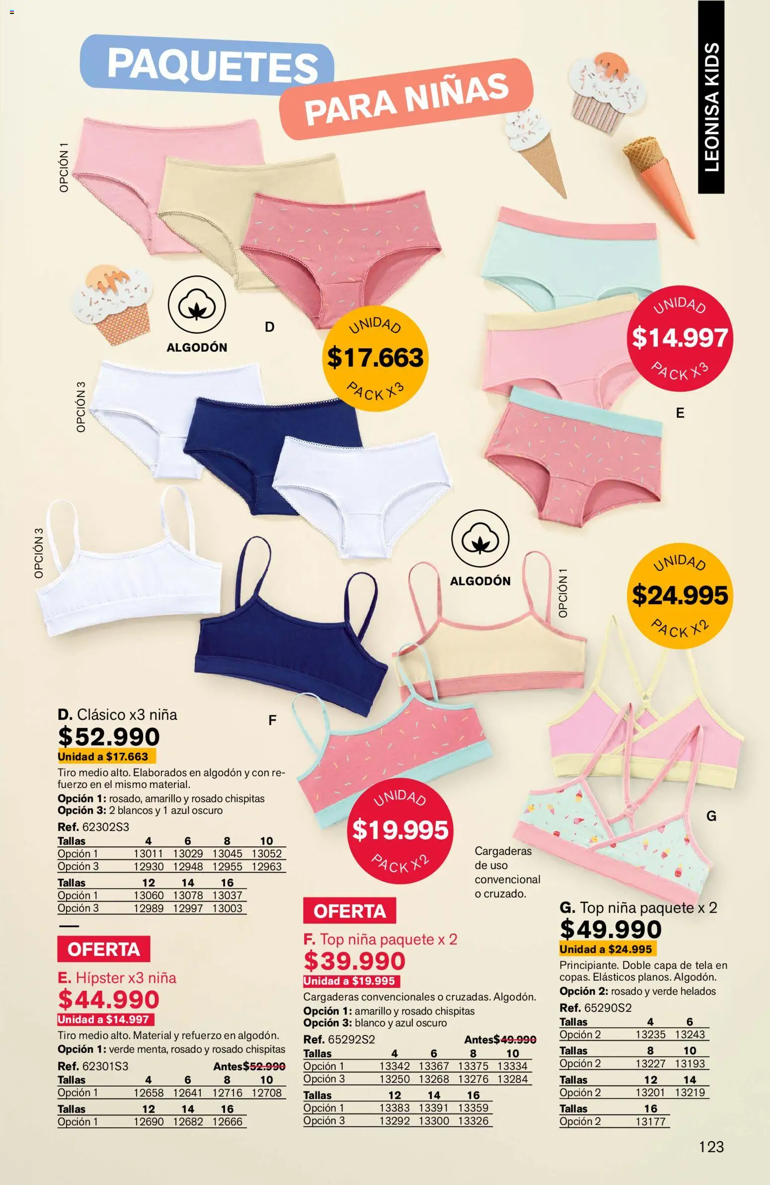 Leonisa revista - valida desde el 11/09/2026 | Página: 123 | Productos: Algodón, Top