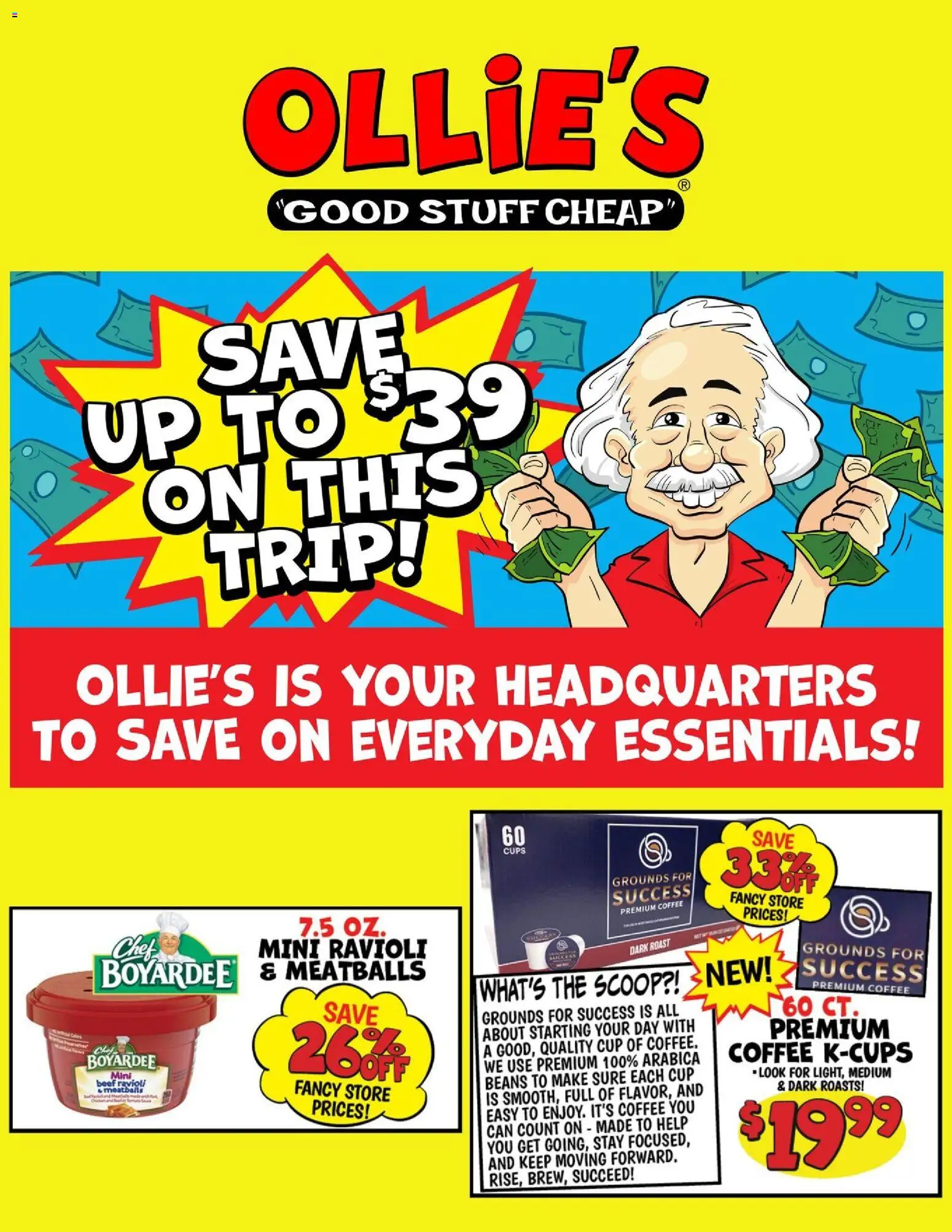 Ollie's Ad - valid from 11.06.2026 | Page: 1 | Products: Coffee, Beef