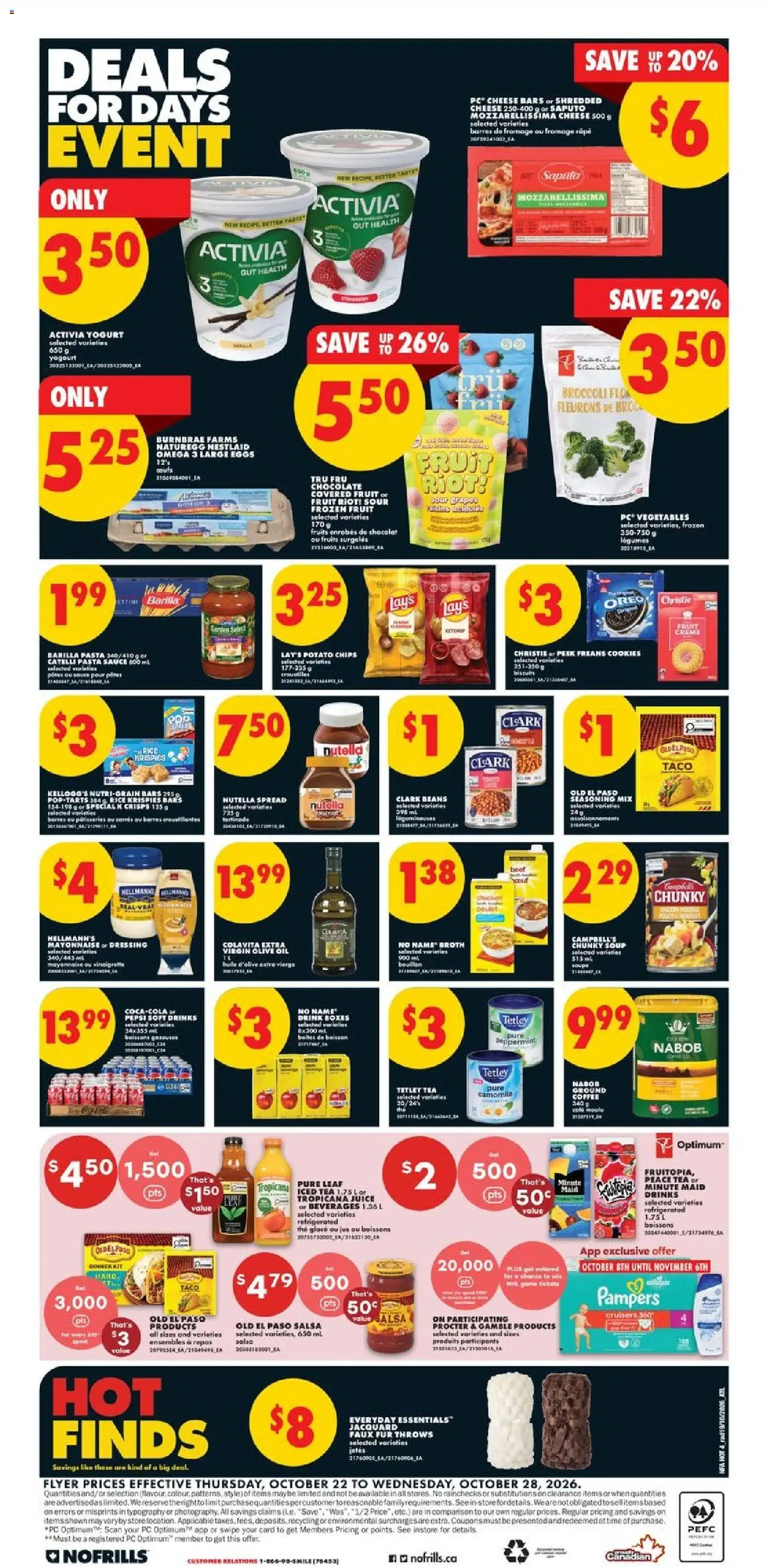 No Frills flyer valid from Oct 22, 2026 | Page: 4