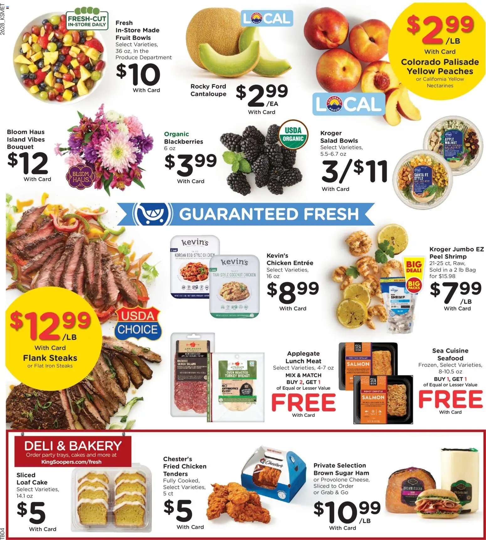King Soopers Weekly Ad - valid from 08/12/2026 | Page: 9 | Products: Bakery, Meat, Salami, Salmon