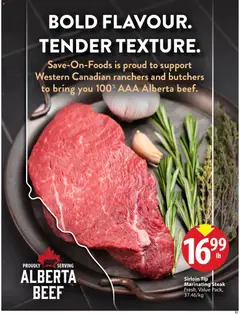 Preview of Save on foods weekly flyer / circulaire from shop Save on foods valid from Aug 20, 2026 | Page: 6 | Products: Beef, Steak