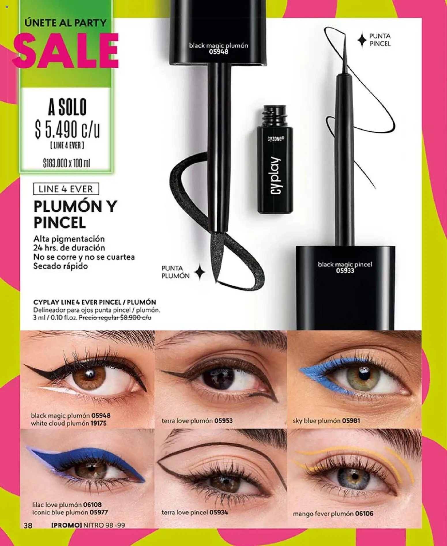 Catálogo CyZone Campaña 11 │ válido desde el 14.06.2026 | Página: 50 | Productos: Mango, Delineador, Plumón, Pincel