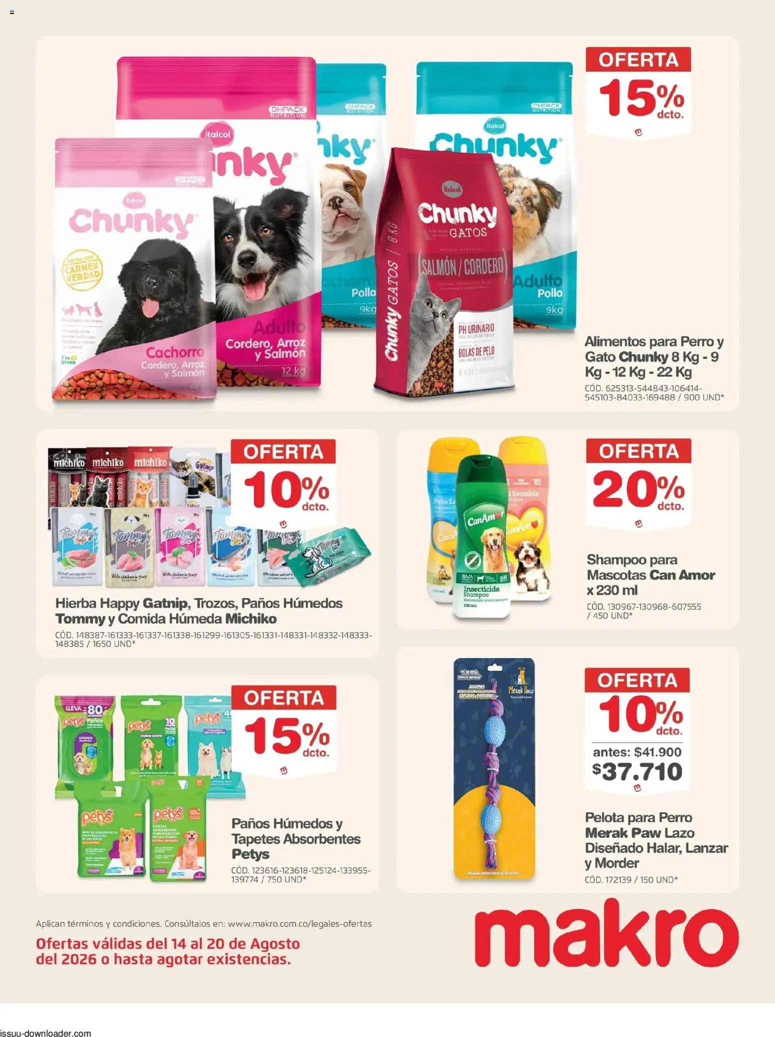 Makro revista - valida desde el 14/08/2026 | Página: 32 | Productos: Pollo, Insecticida, Juguetes, Salmón