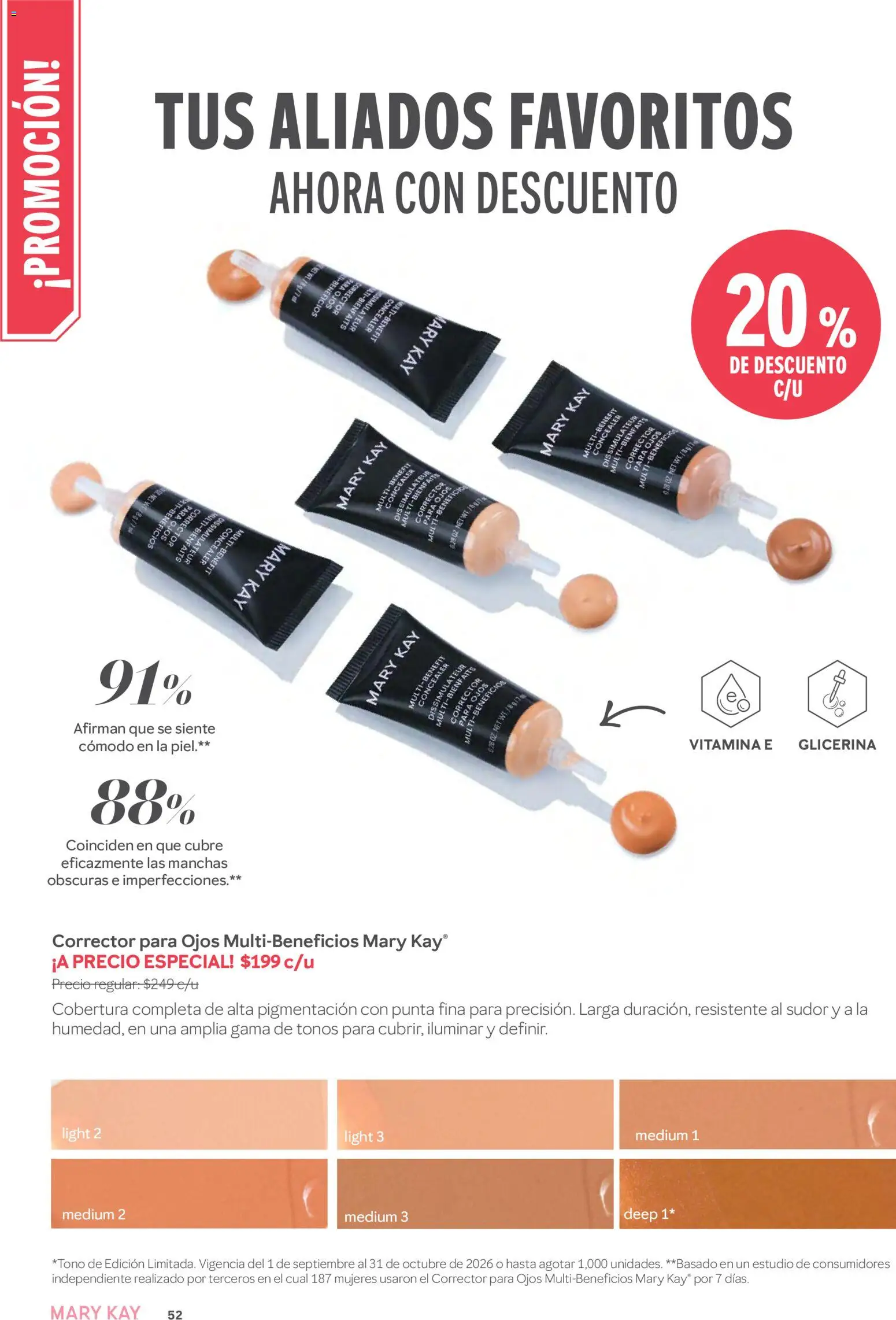 Nuevas ofertas de Mary Kay válidas en toda la República Mexicana desde el 01/09/2026. ¡Encuentra las mejores ofertas en Mary Kay catálogo! | Página: 52 | Productos: Corrector