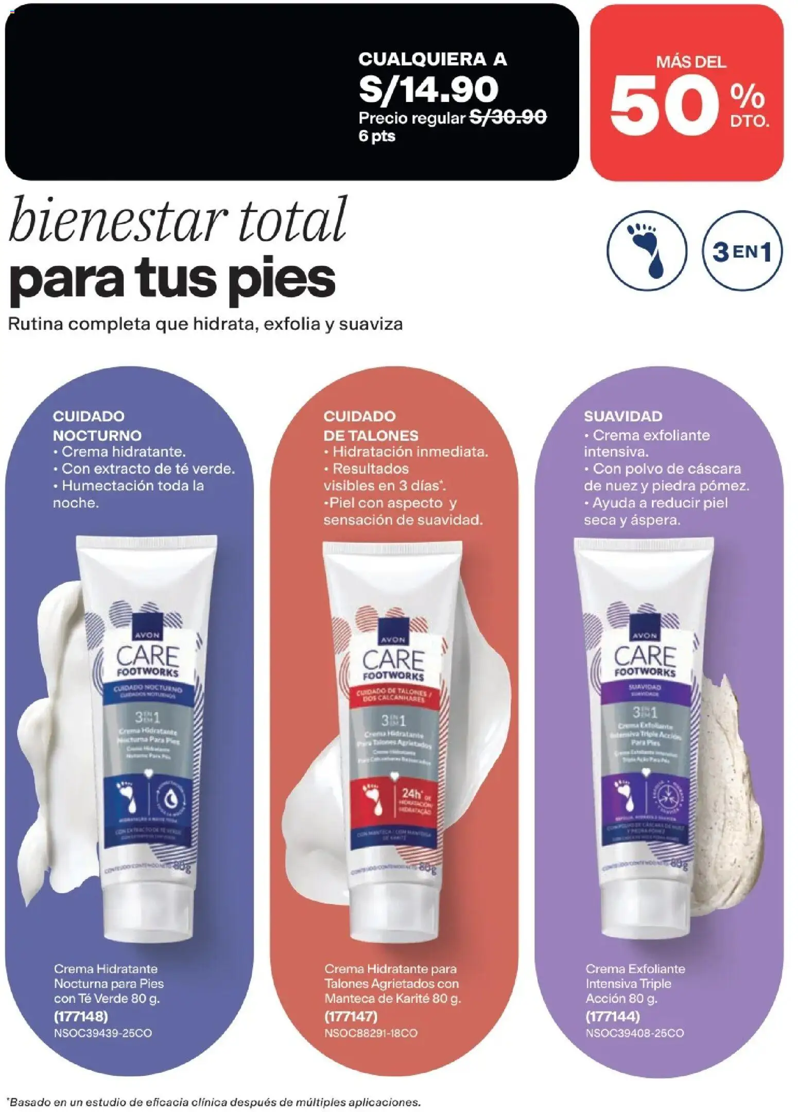 Catálogo Avon válido desde 22/07/2026 | Página: 140 | Productos: Exfoliante, Té, Crema, Té verde