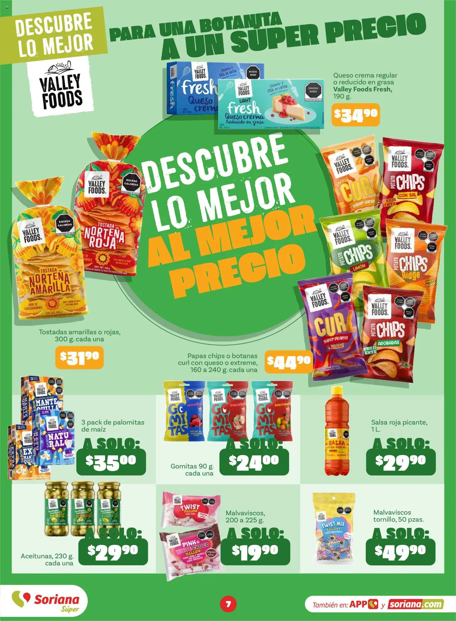 Nuevas ofertas de Soriana válidas en toda la República Mexicana desde el 31/08/2026. ¡Encuentra las mejores ofertas en Soriana folleto! | Página: 8 | Productos: Maíz, Queso crema, Queso, Gomitas