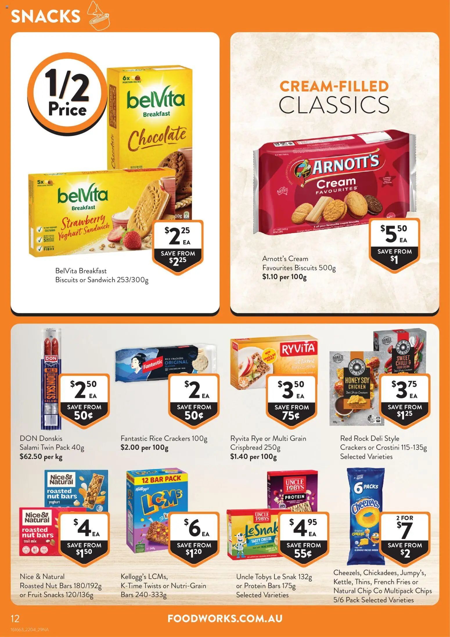 Foodworks catalogue - valid from 22.04.2026 | Page: 12 | Products: Cheese, Chicken, Rice, Biscuits
