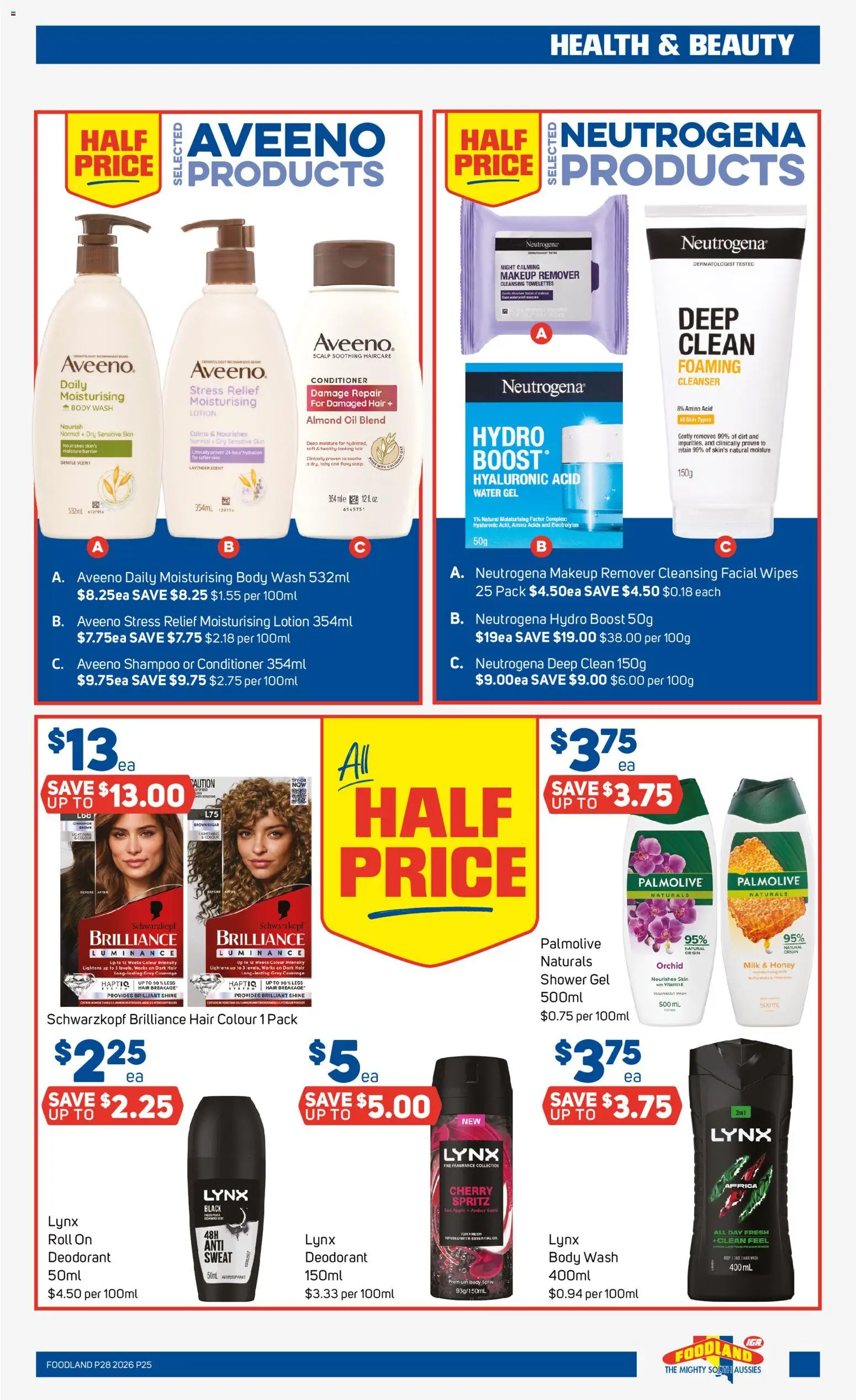 Foodland catalogue - valid from 08/07/2026 | Page: 25 | Products: Fragrance, Oil, Hair colour, Shower gel