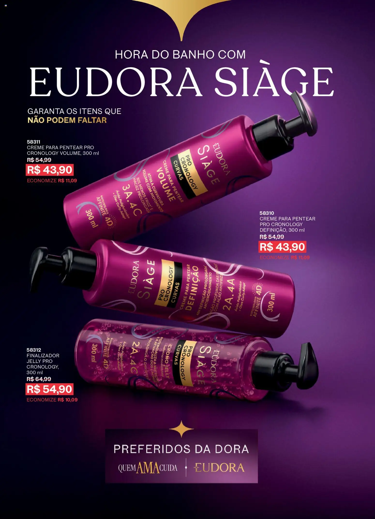 Eudora Folheto - válido de 16/09/2026 | Página: 43 | Produtos: Óleo, Creme, Creme para pentear, Gelatina