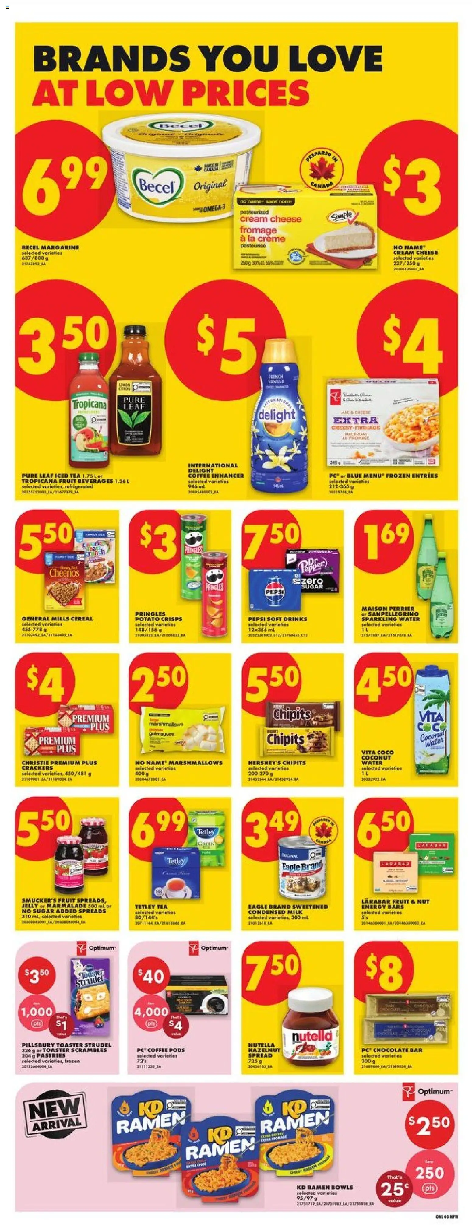 No Frills flyer valid from Jul 30, 2026 | Page: 7 | Products: Tea, Cream, Coffee, Chocolate