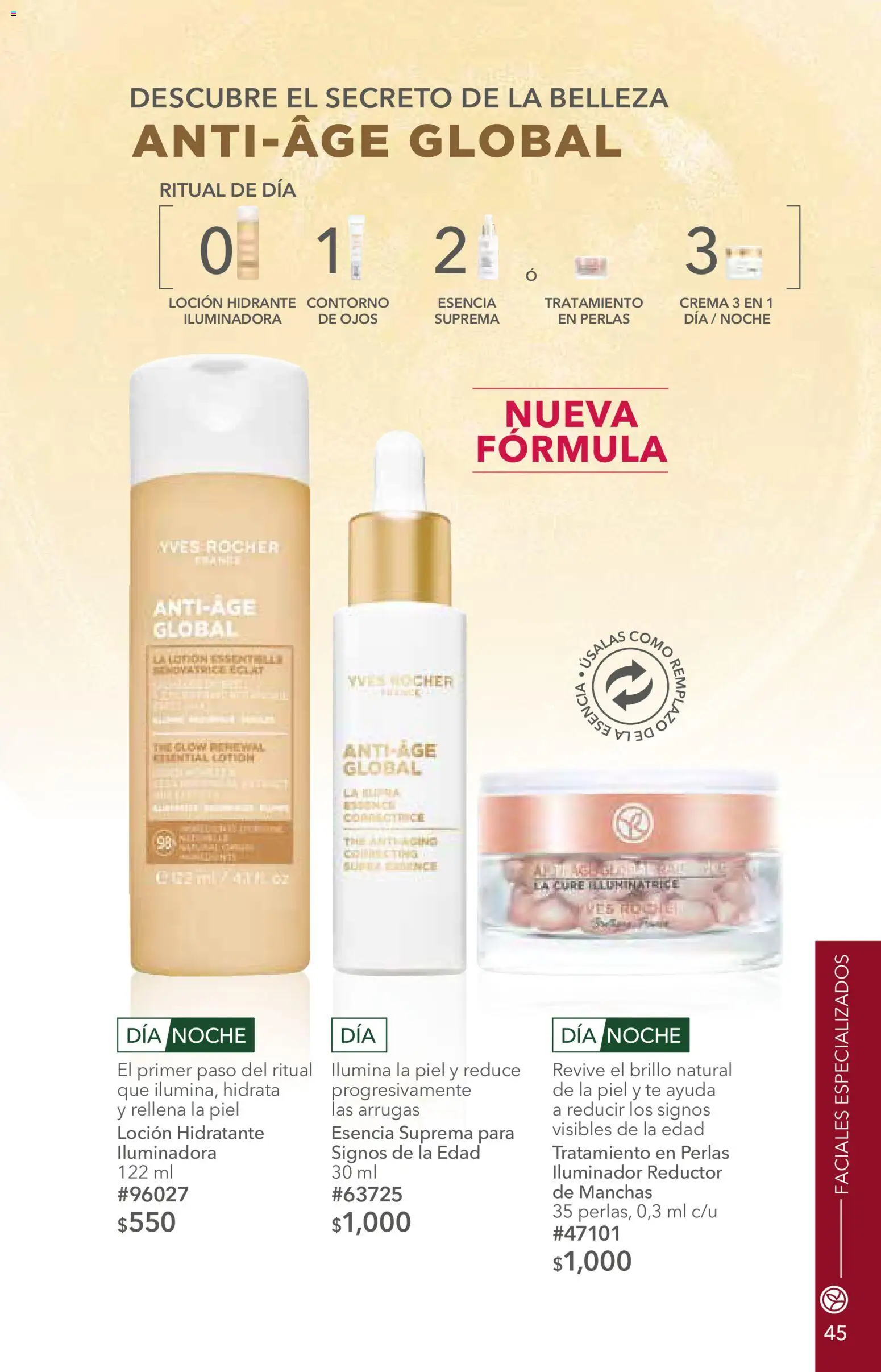 Nuevas ofertas de Yves Rocher válidas en toda la República Mexicana desde el 12.05.2026. ¡Encuentra las mejores ofertas en Yves Rocher campaña 7 2026! | Página: 45 | Productos: Iluminador, Contorno, Loción, Té