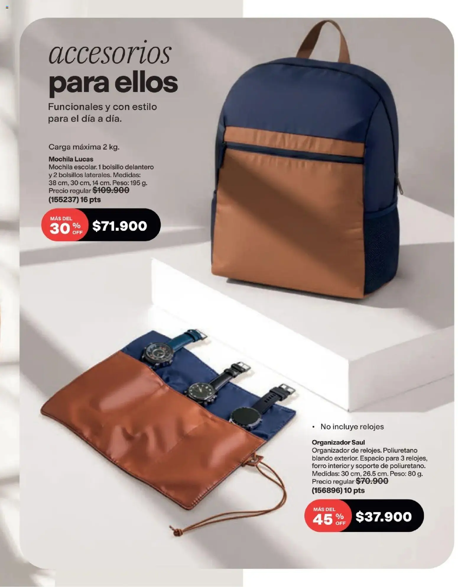 Avon revista - valida desde el 16/08/2026 | Página: 193 | Productos: Mochila, Bolsillos, Peso, Organizador
