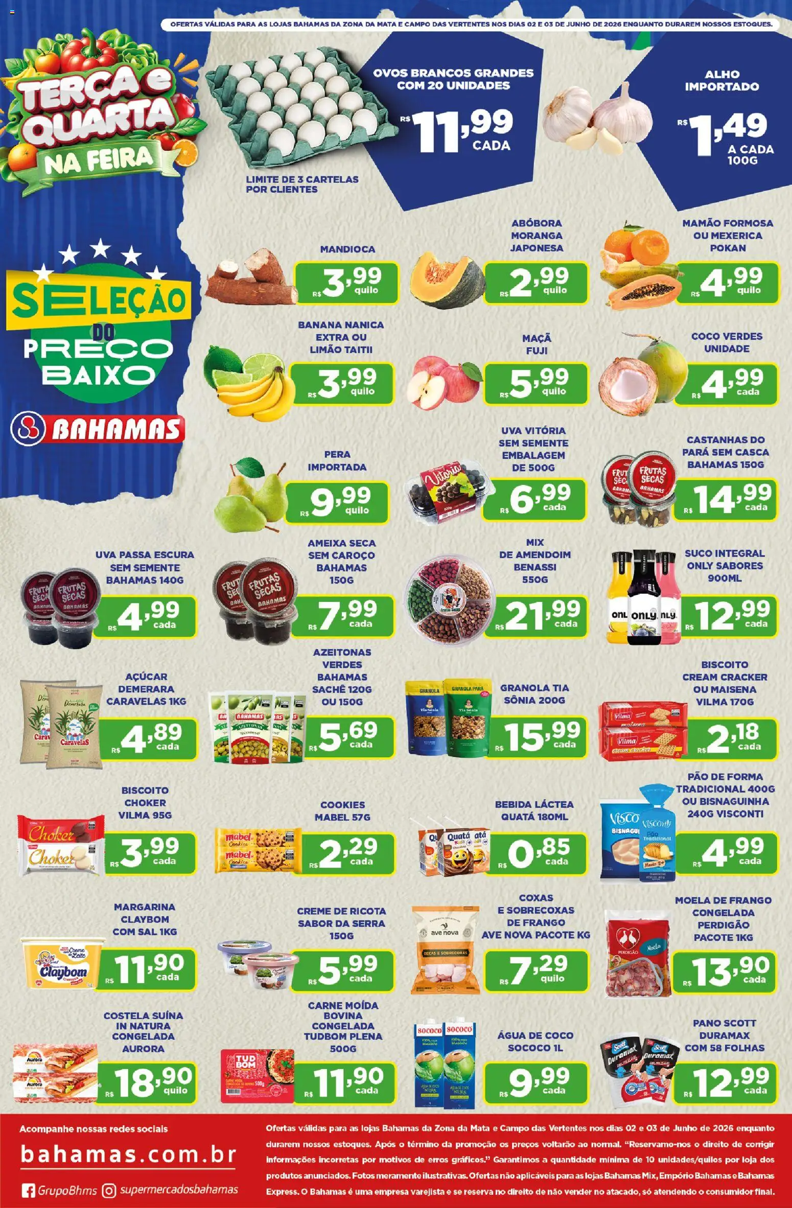 Bahamas Supermercados Folheto - válido de 02.06.2026 | Página: 1