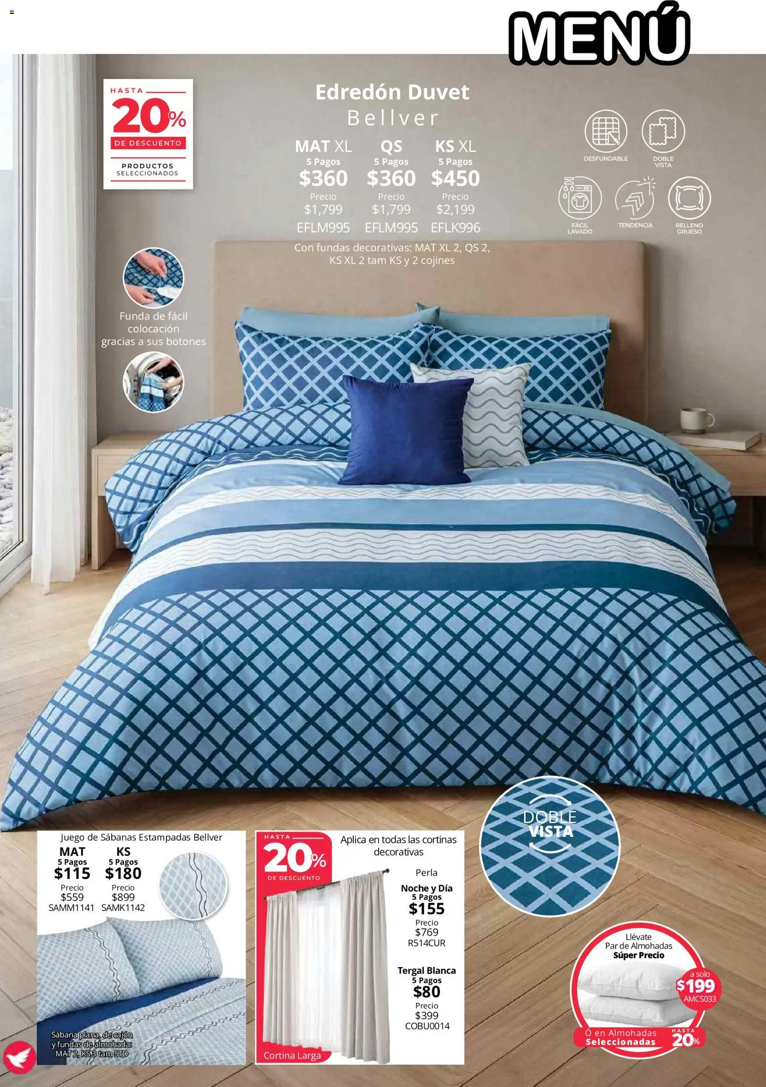 Nuevas ofertas de Colchas Concord válidas en toda la República Mexicana desde el 01/08/2026. ¡Encuentra las mejores ofertas en Colchas Concord catálogo! | Página: 2 | Productos: Funda, Almohada, Sabanas, Cortinas