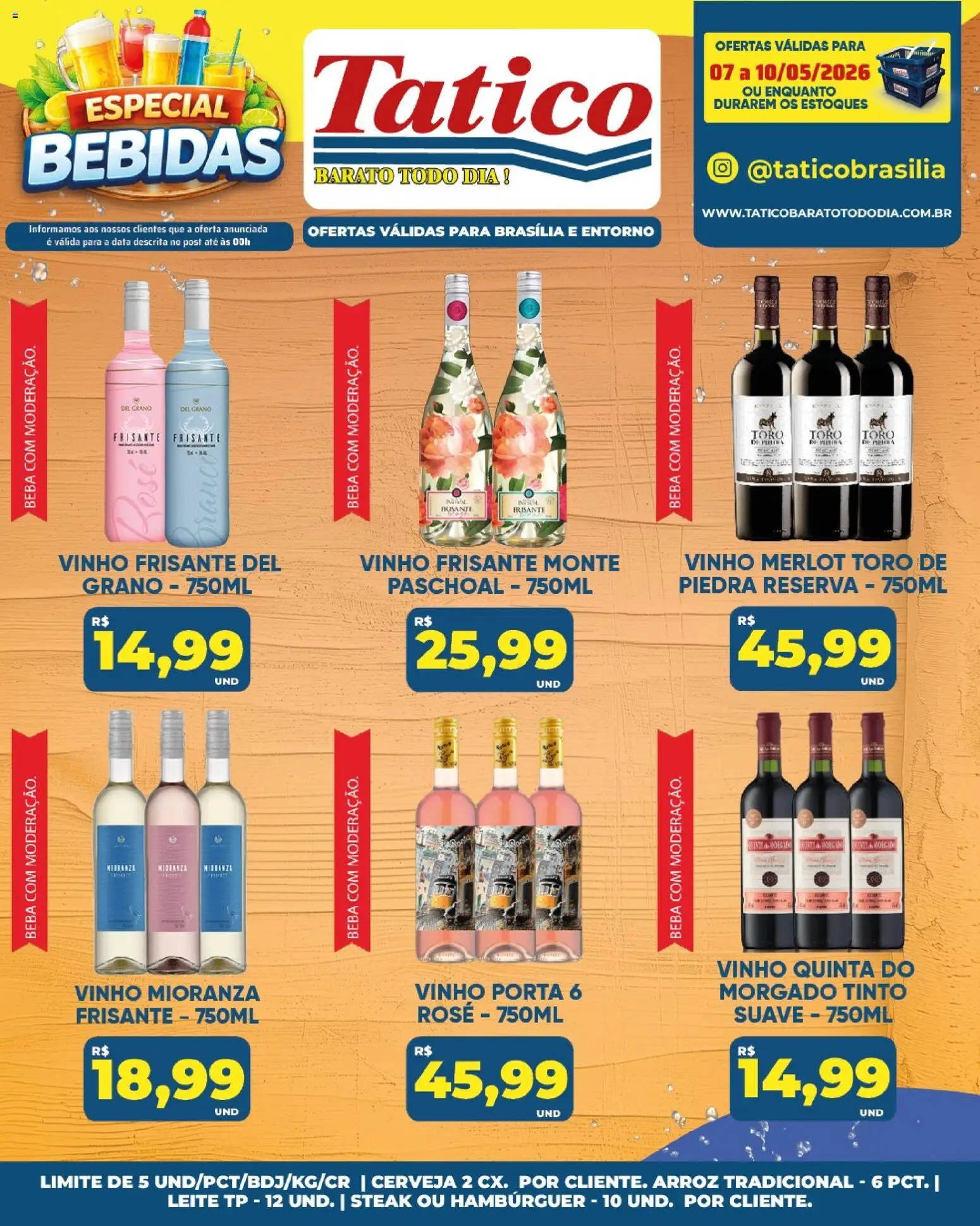 Tatico Folheto - válido de 07.05.2026 | Página: 31 | Produtos: Leite, Vinho, Cerveja, Hambúrguer
