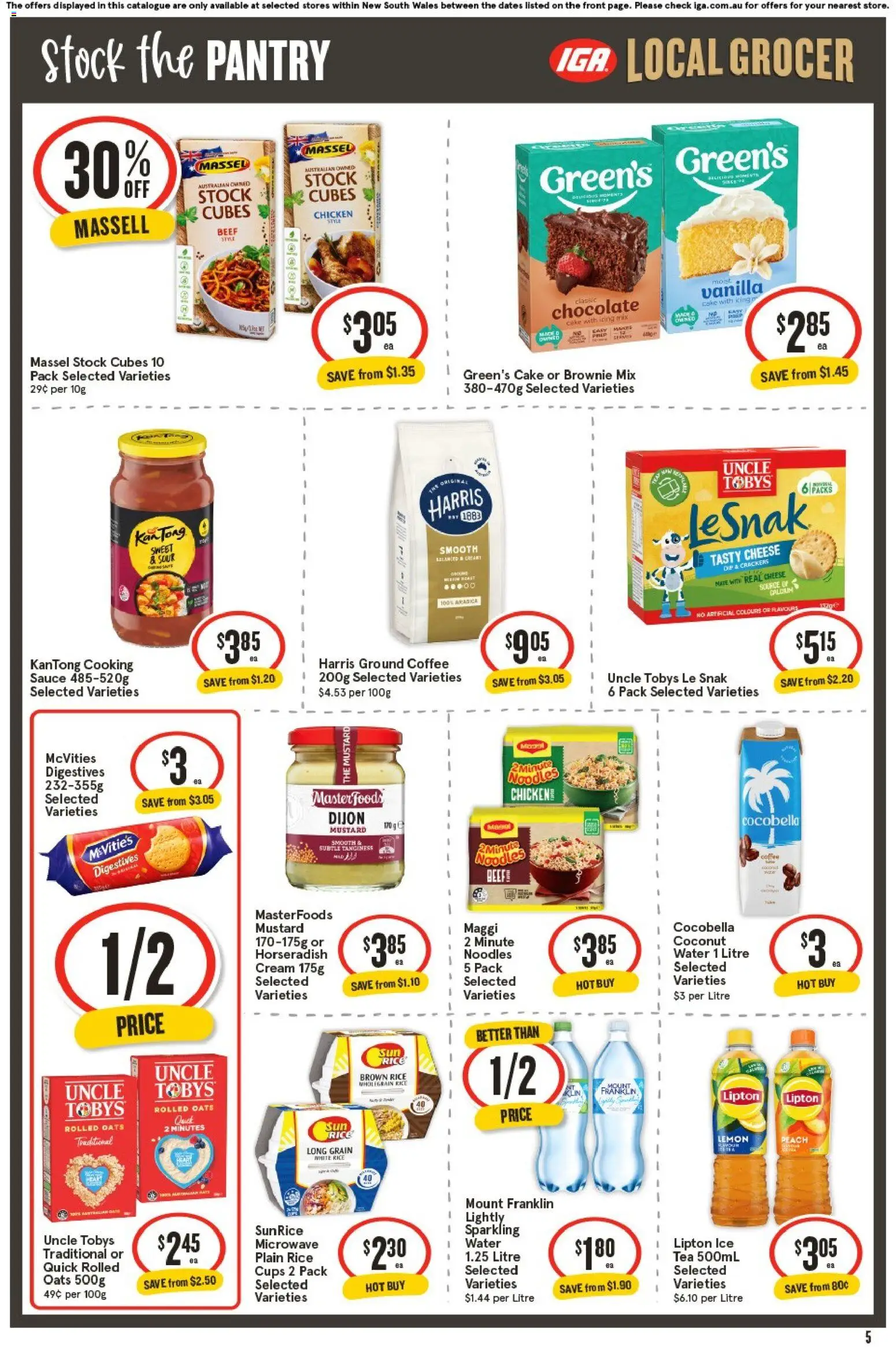 IGA catalogue - valid from 20.05.2026 | Page: 6 | Products: Cups, Tea, Mustard, Lemon