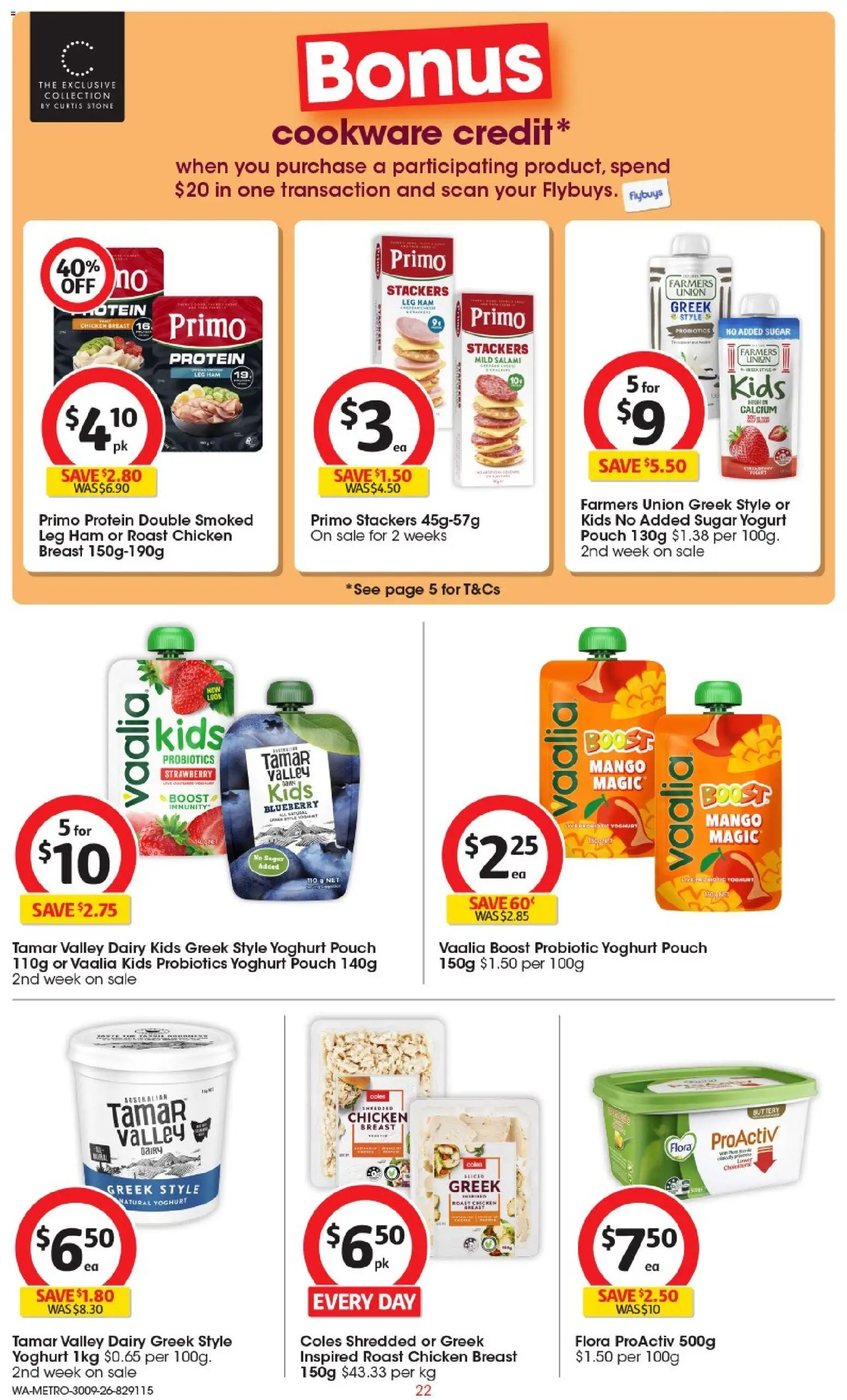 Coles catalogue - valid from 30/09/2026 | Page: 22 | Products: Corn, Crackers, Chicken, UPS