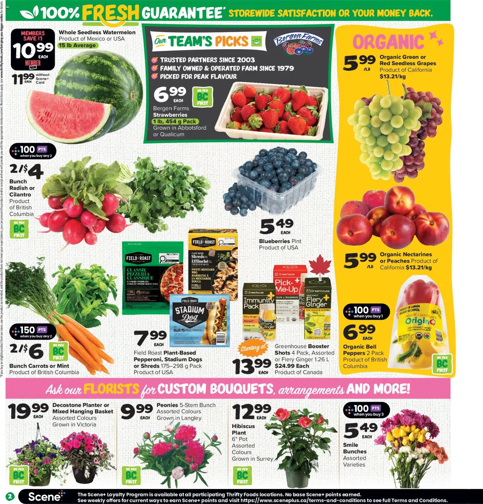 Thrifty Foods flyer valid from 04.06.2026 | Page: 3 | Products: Strawberries, Basket