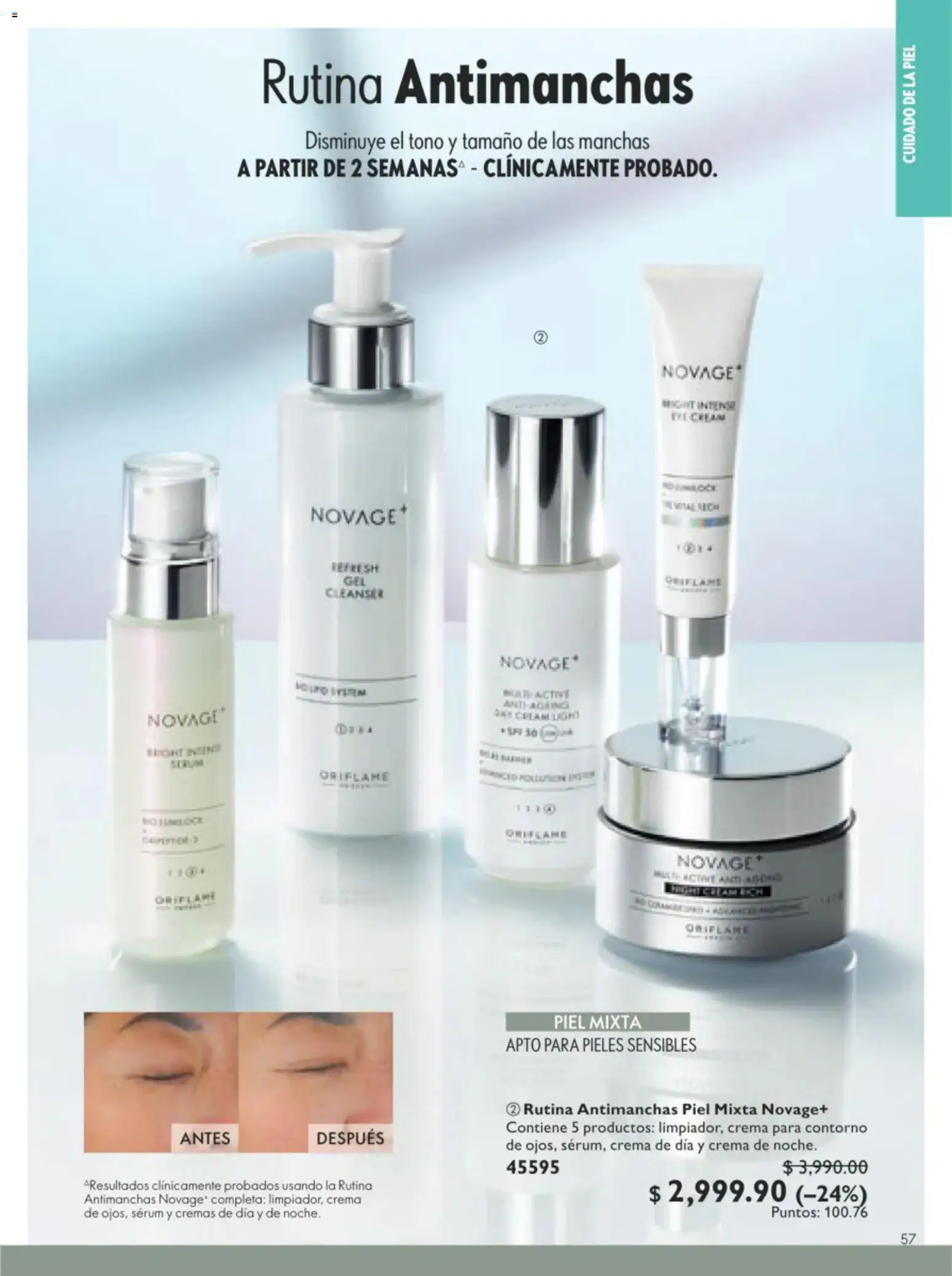 Nuevas ofertas de Oriflame válidas en toda la República Mexicana desde el 11/07/2026. ¡Encuentra las mejores ofertas en Oriflame campaña 10 2026! | Página: 57 | Productos: Serum, Crema, Contorno