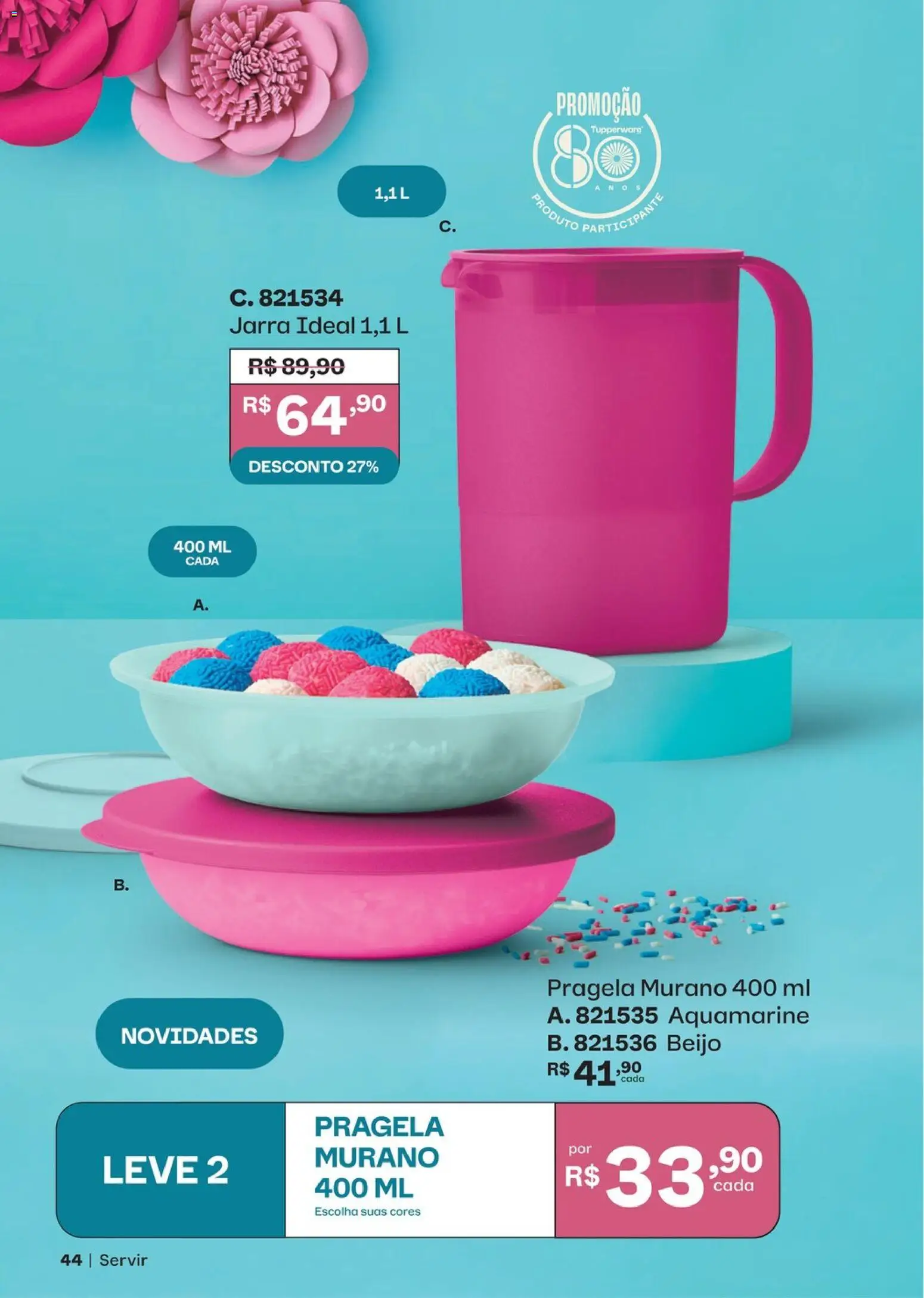 Tupperware Folheto - válido de 01/08/2026 | Página: 44 | Produtos: Jarra