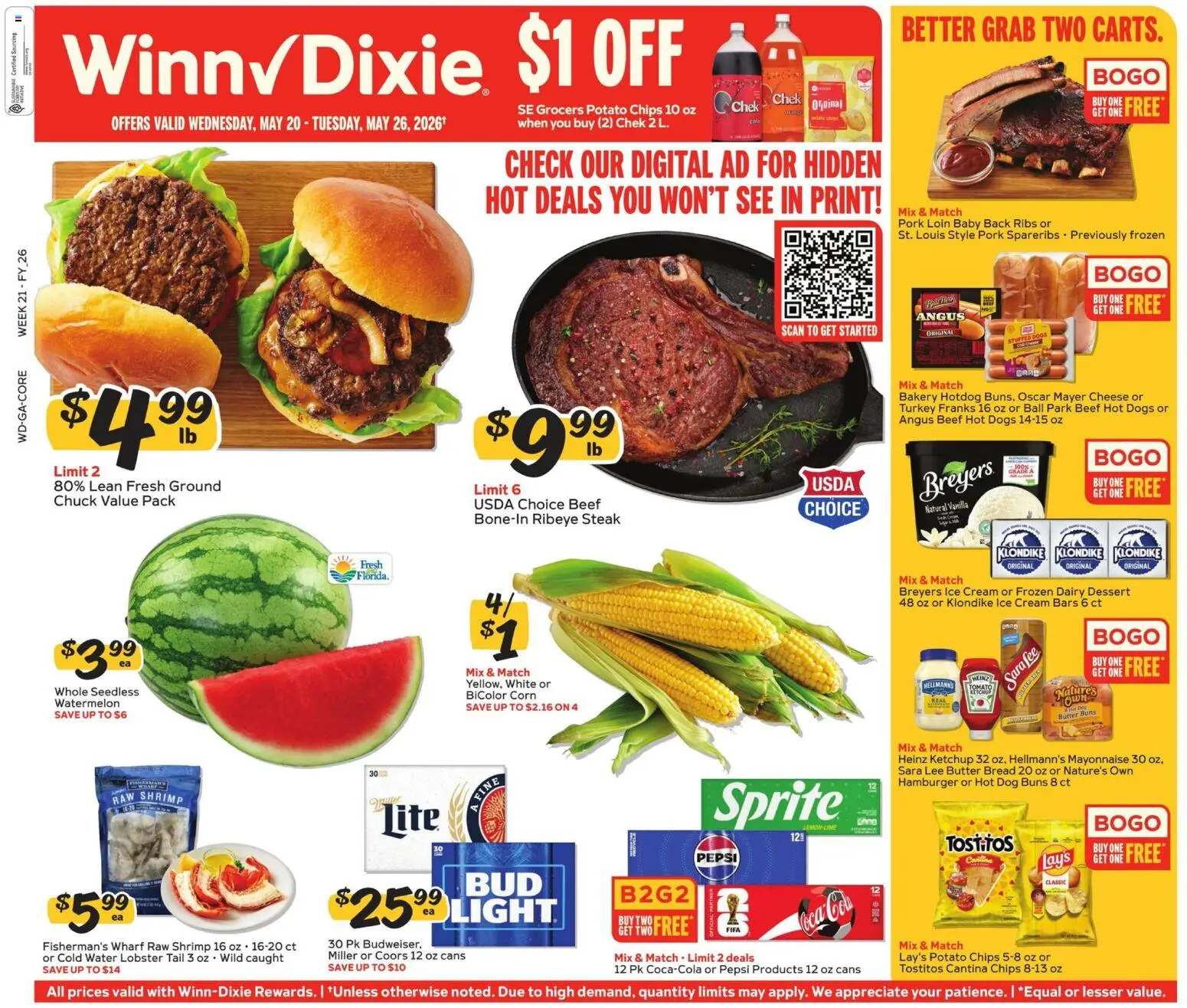 Winn Dixie Weekly Circular - GA - valid from 20.05.2026 | Page: 1