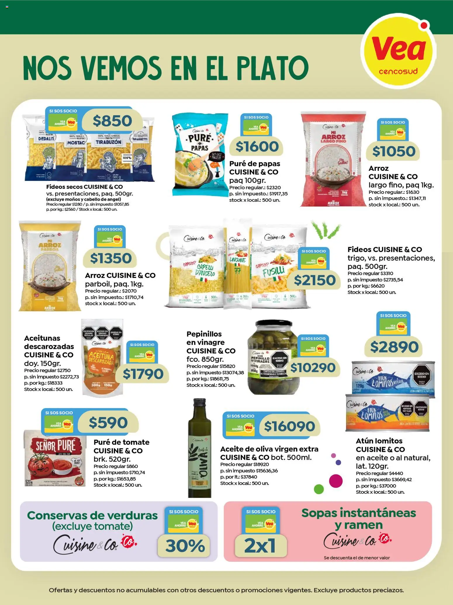 Vea - Especial Marcas Propias │ válido desde el 10.03.2026 | Página: 4 | Productos: Atún, Oliva, Tomate, Pure de Tomate