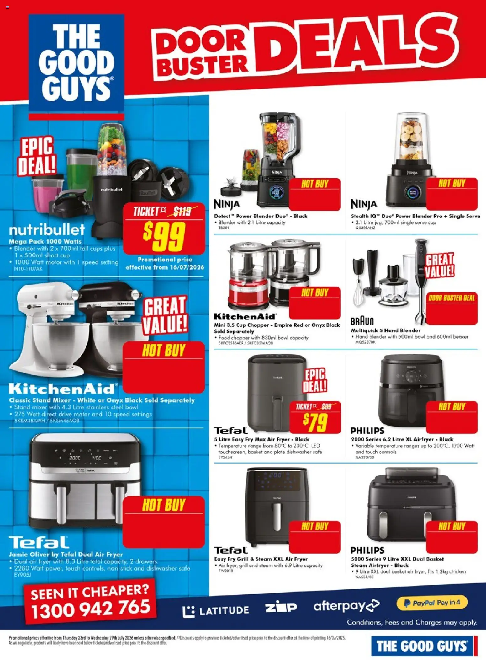 The Good Guys catalogue - valid from 23/07/2026 | Page: 21 | Products: Cups, Door, Chicken, Mixer