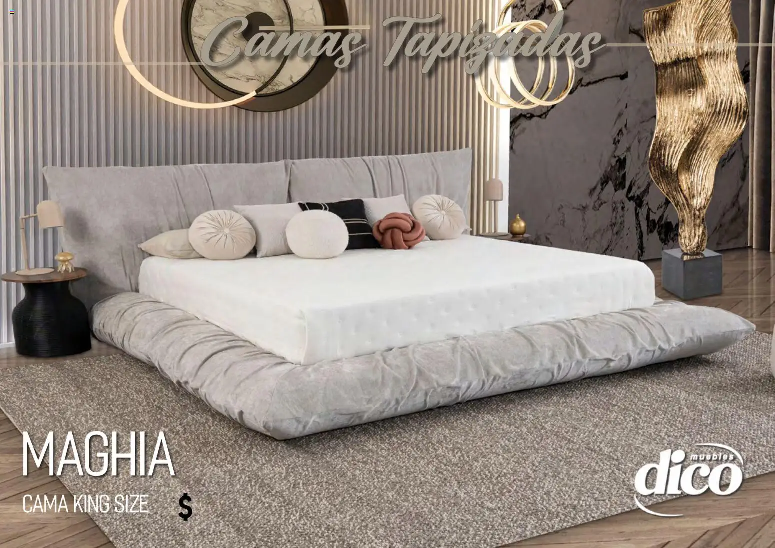 Nuevas ofertas de Muebles Dico válidas en toda la República Mexicana desde el 01.04.2026. ¡Encuentra las mejores ofertas en Muebles Dico catálogo Camas tapizadas ! | Página: 10 | Productos: Cama