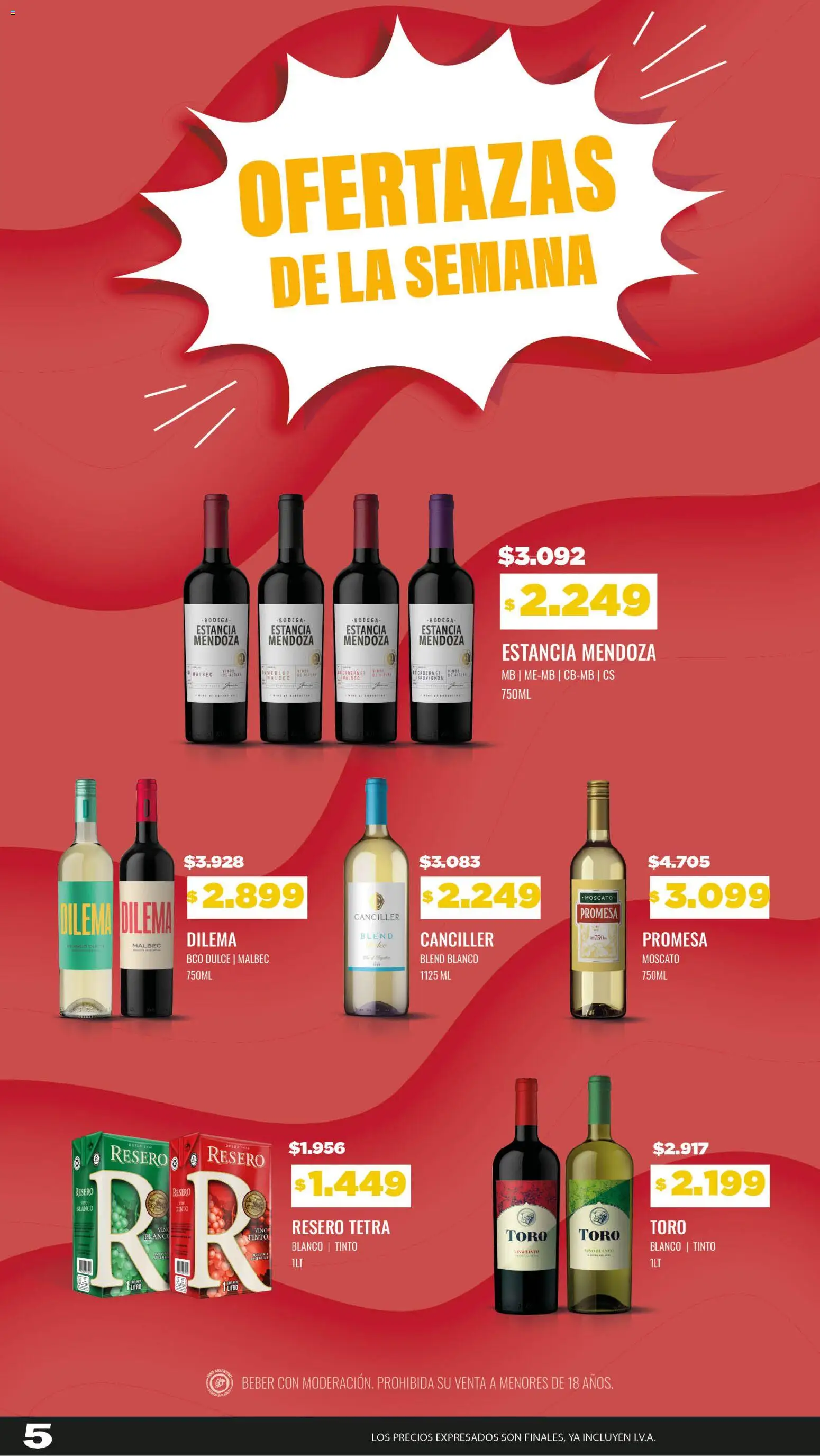 Makro - Ofertas especiales │ válido desde el 24/09/2026 | Página: 5 | Productos: Dulce, Vino