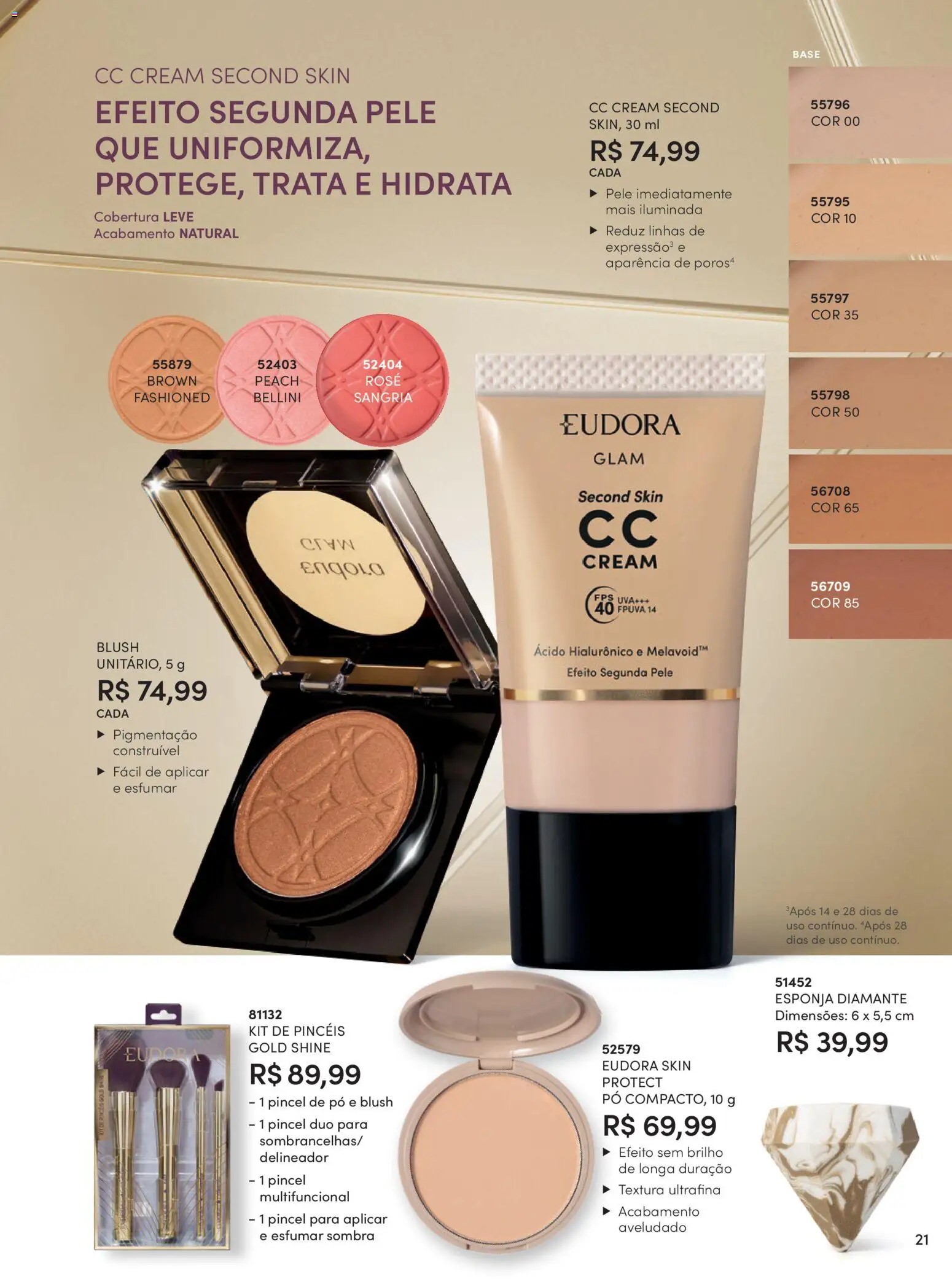 Eudora Folheto - válido de 15/07/2026 | Página: 24 | Produtos: Pó, Blush, Pincel, Multifuncional