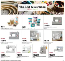 Preview of Michaels weekly ads valid from 08/30/2026 | Page: 2 | Products: Sewing machine