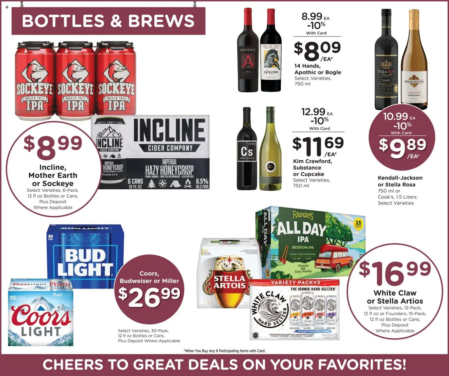 Fred Meyer Weekly Ad - valid from 07/22/2026 | Page: 12 | Products: Cider, Water, Cupcake