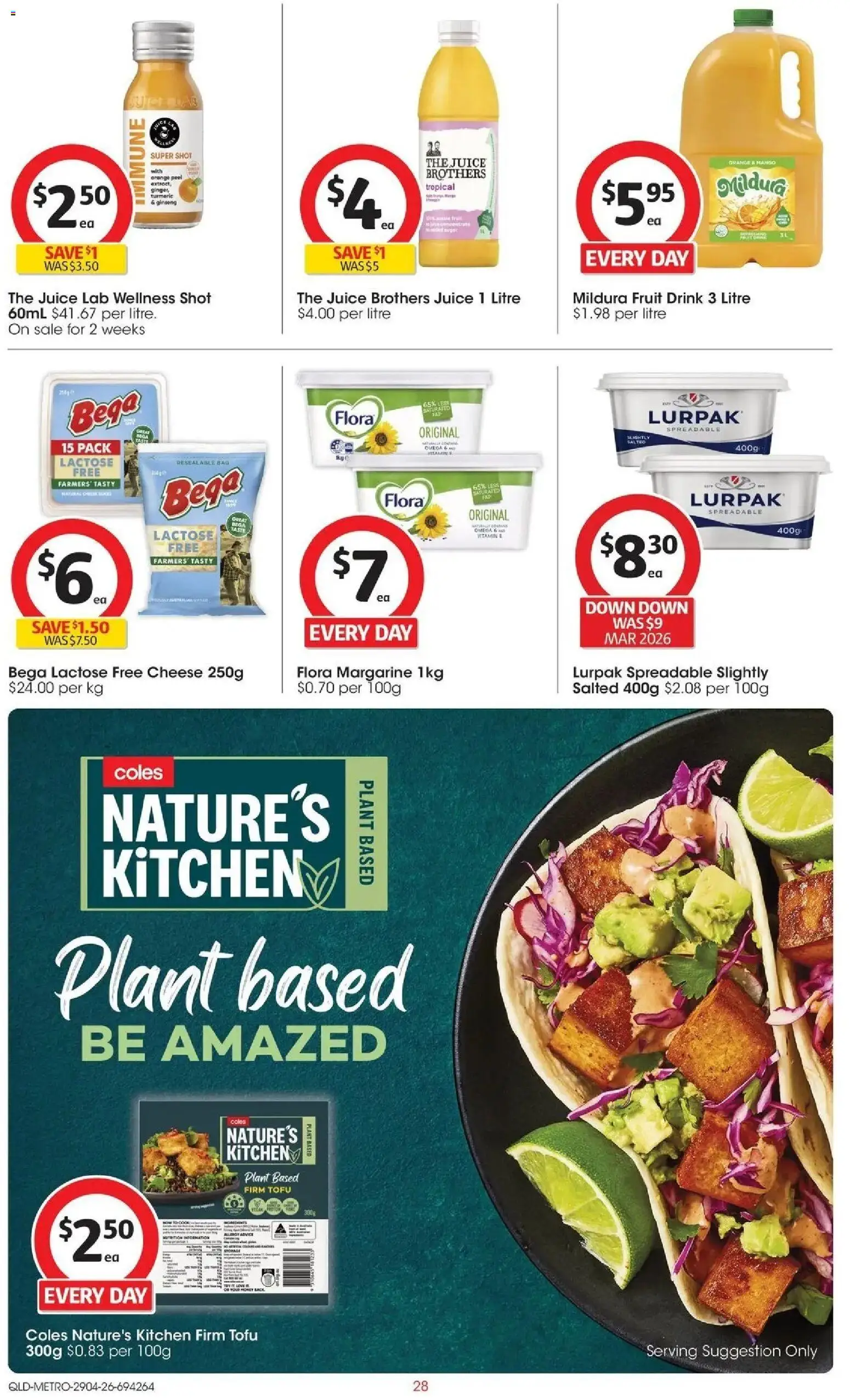 Coles catalogue - valid from 28.04.2026 | Page: 28 | Products: Cheese, Ginger, Juice, Peel