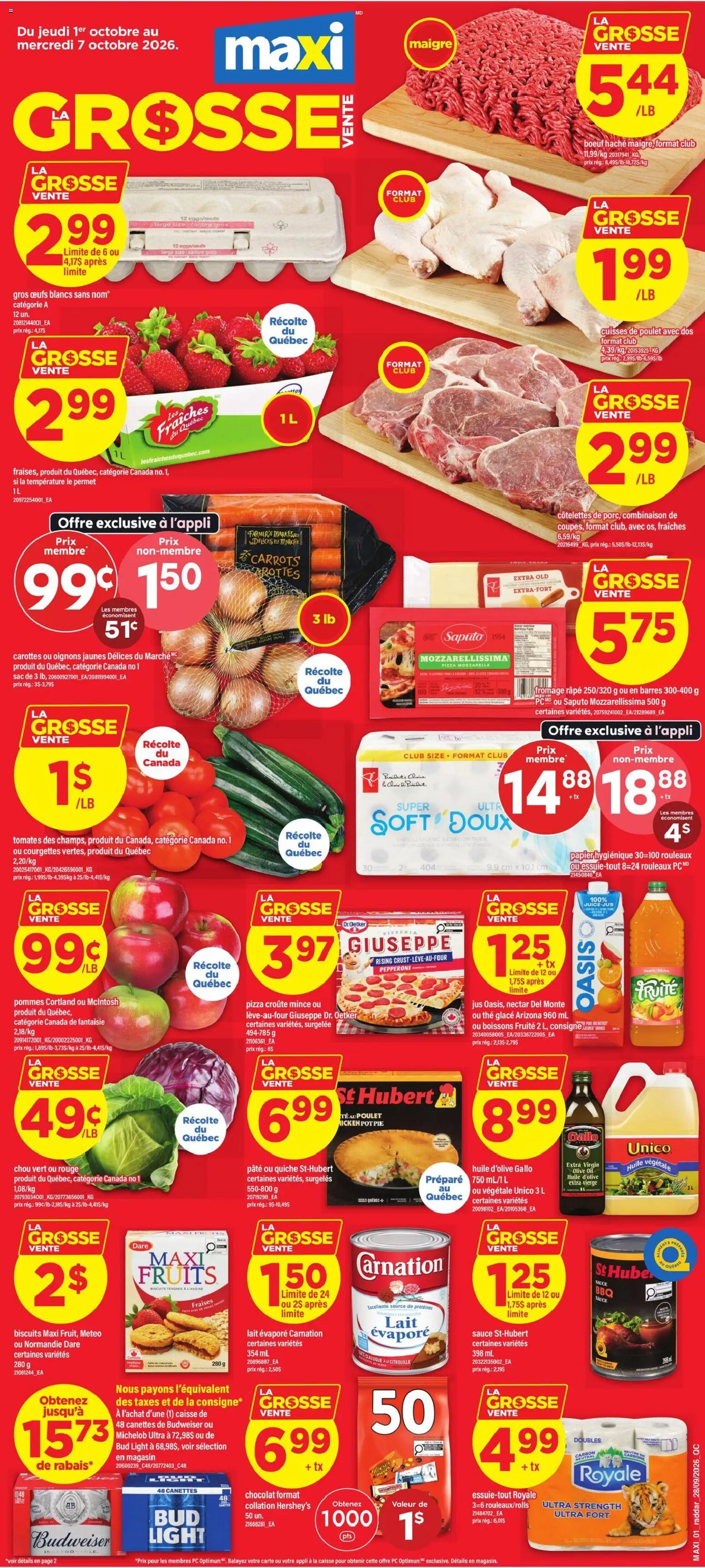Maxi flyer valid from Oct 1, 2026 | Page: 1