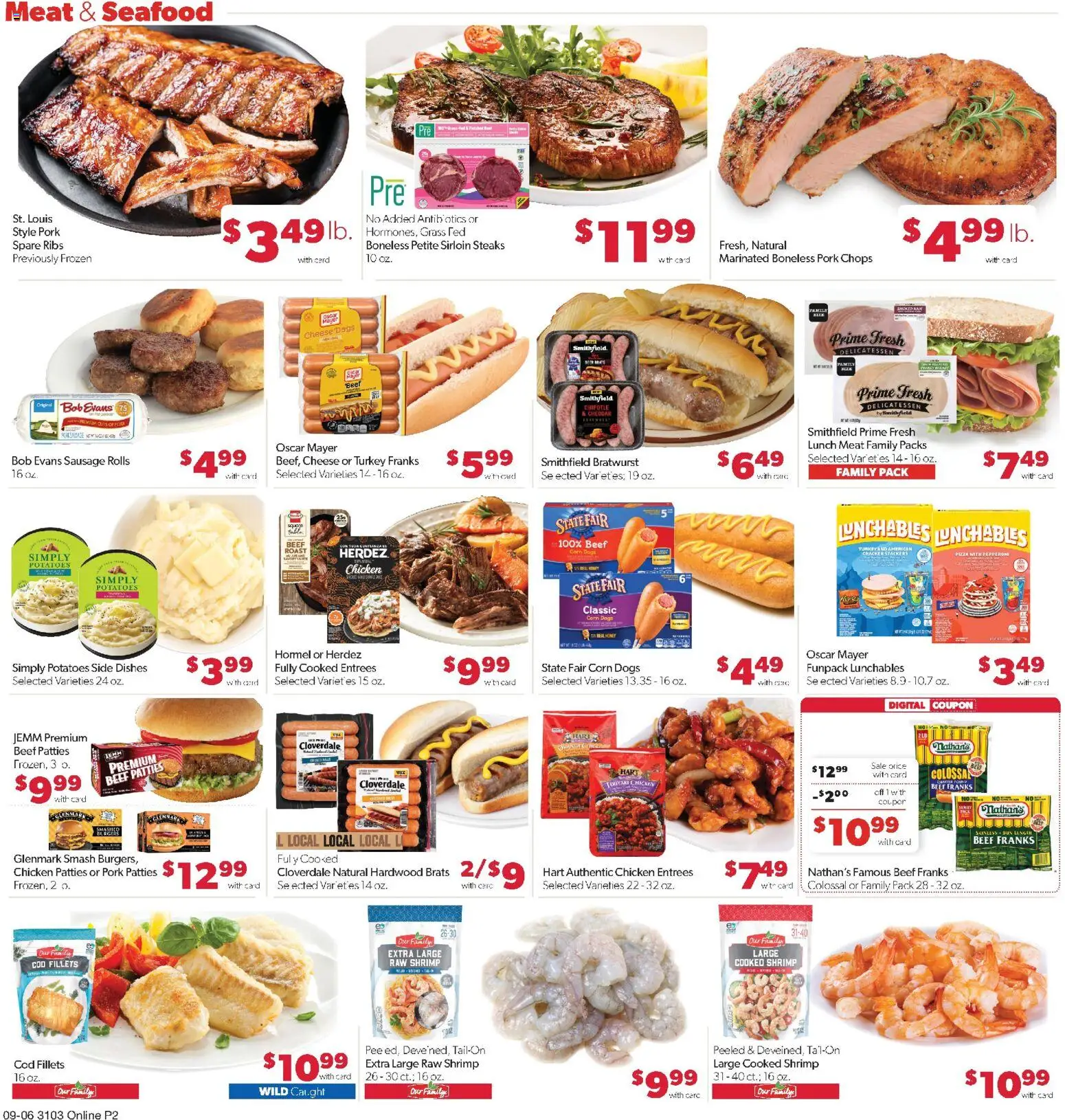 Family Fare Weekly Ad - ND - valid from 09/06/2026 | Page: 6 | Products: Meat, Cheese, Pork, Sausage