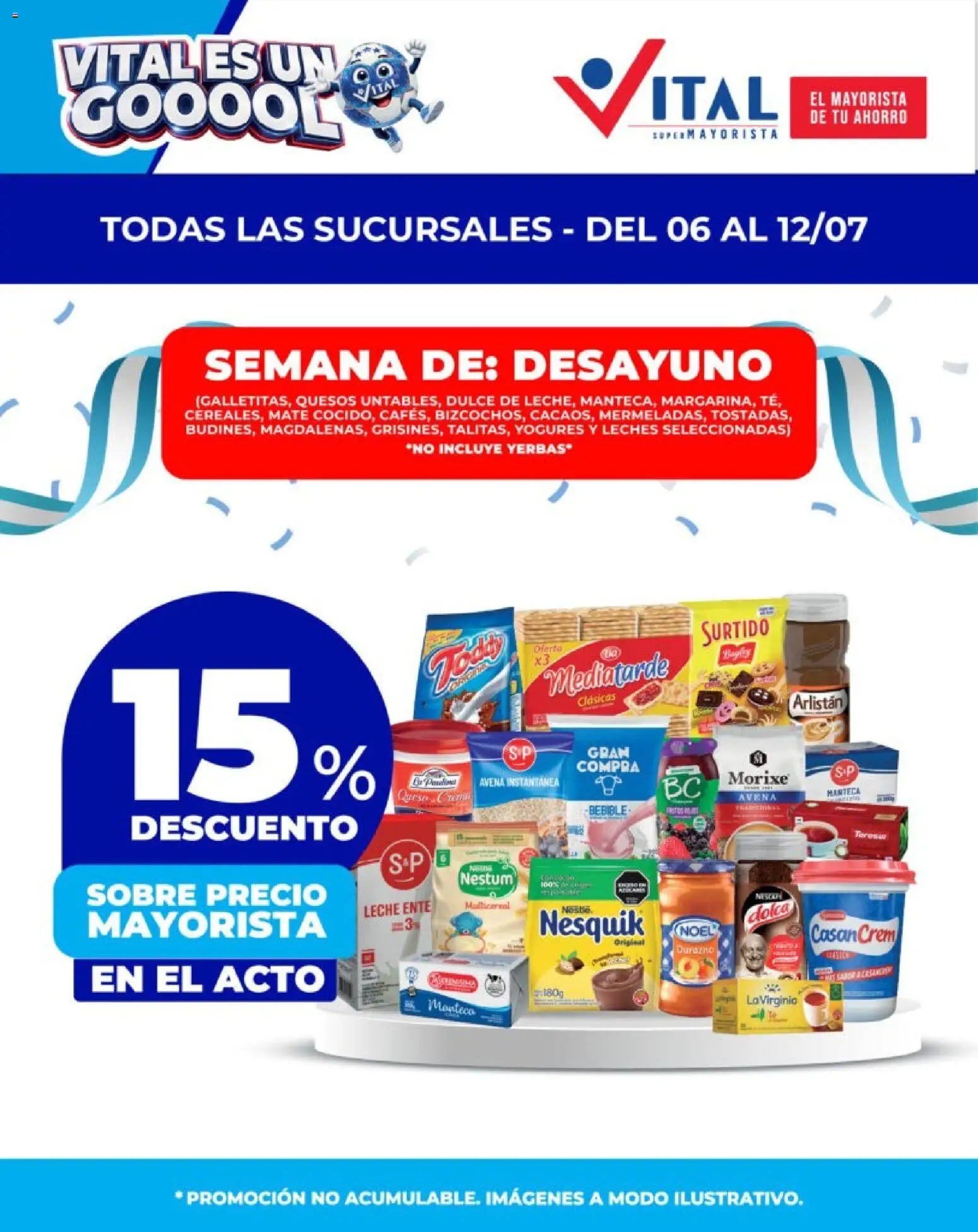 Vital - Ahorrá │ válido desde el 06/07/2026 | Página: 1 | Productos: Mate, Sobre, Durazno, Avena