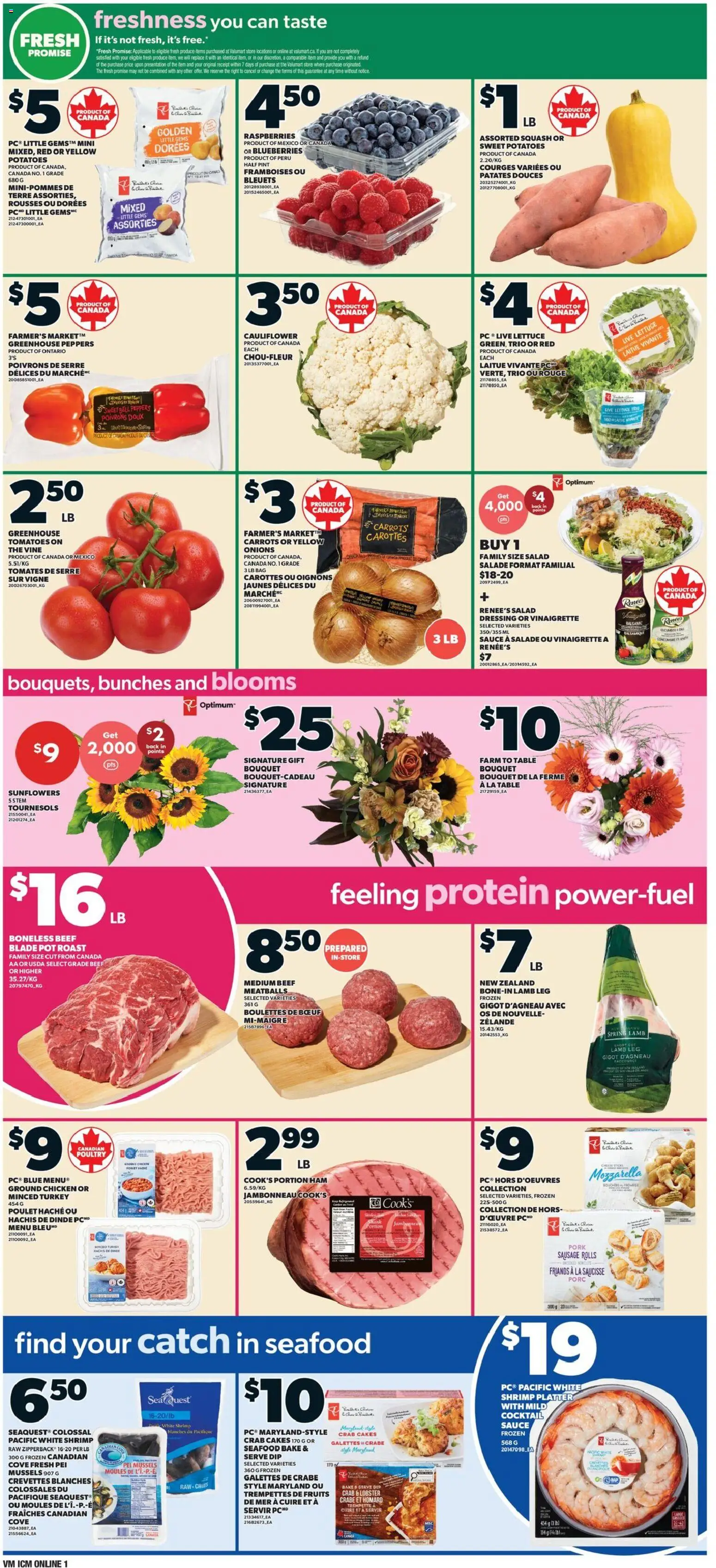 Valu Mart flyer valid from Oct 1, 2026 | Page: 3 | Products: Potatoes, Sweet potatoes, Ham, Tomatoes